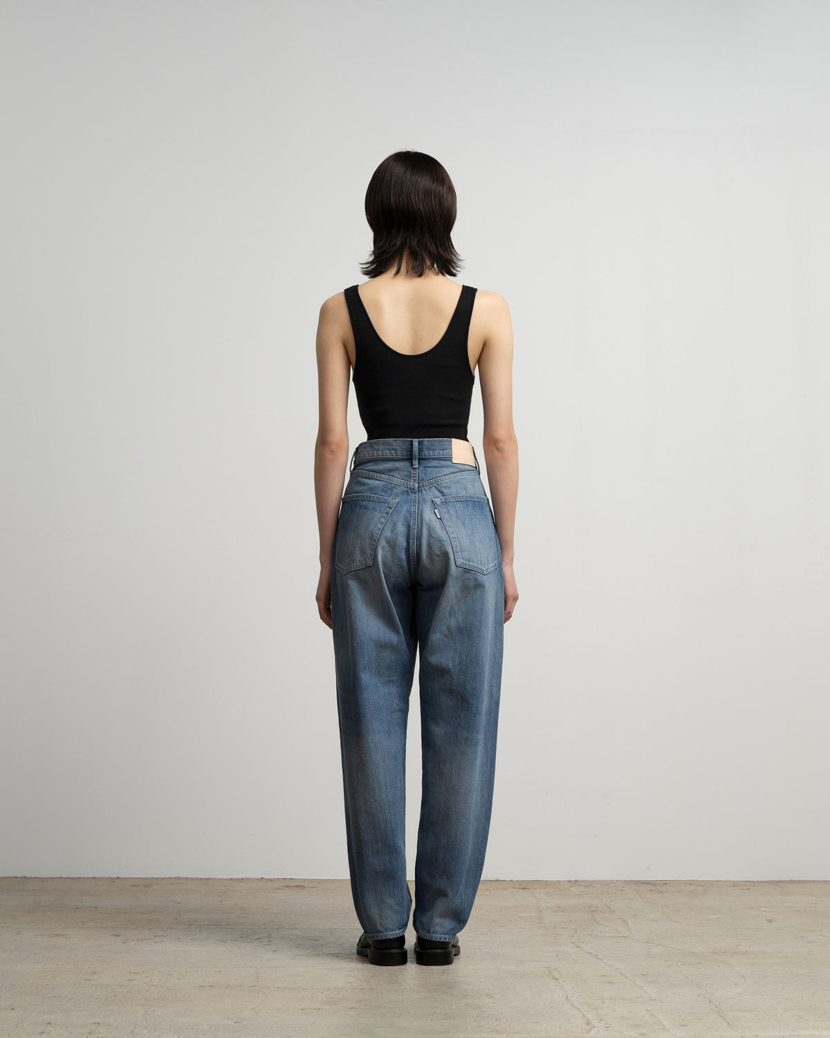 Selvage Denim Five Pocket Tapered Pants -LIGHT FADE-