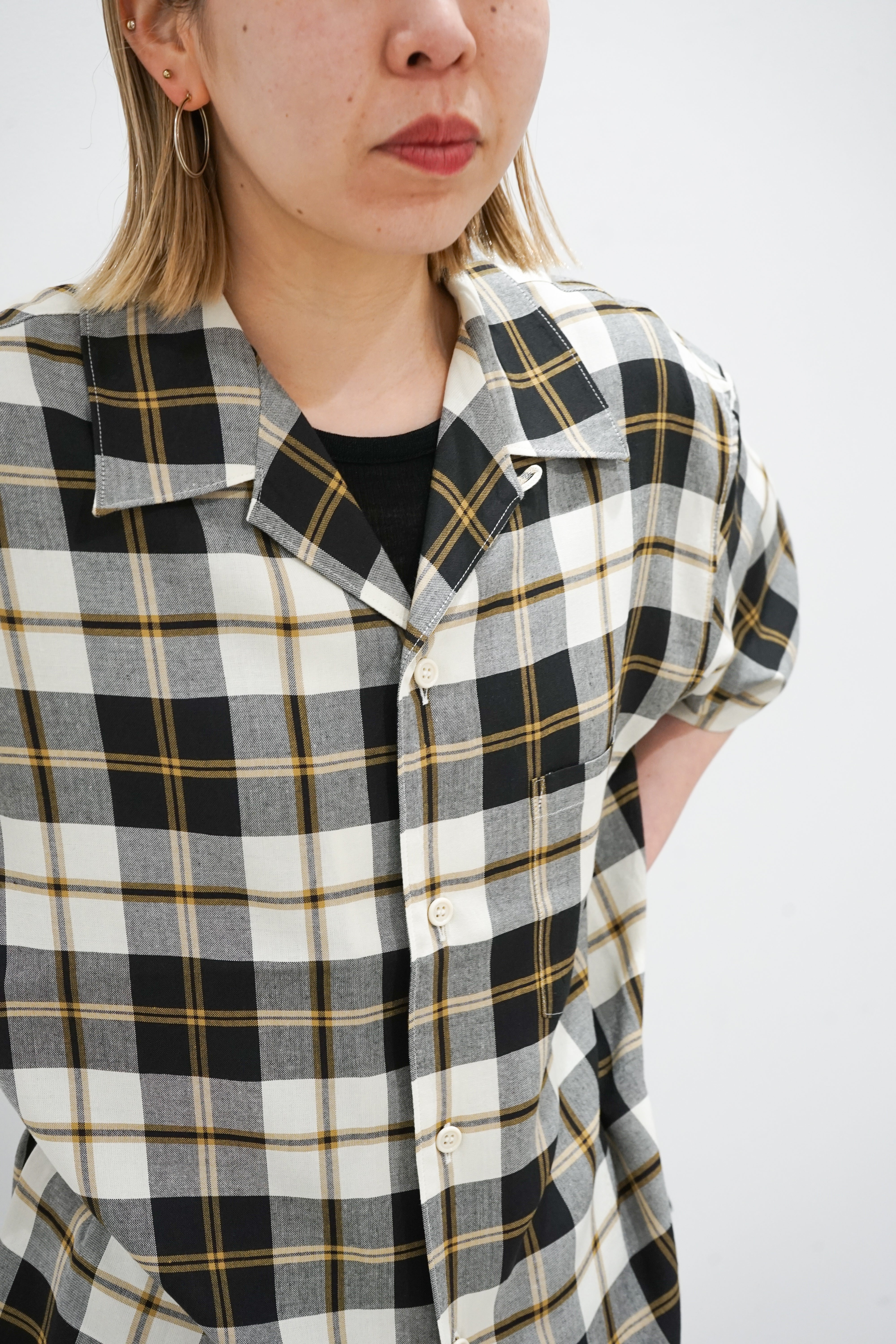 Short sleeve Rayon check shirt