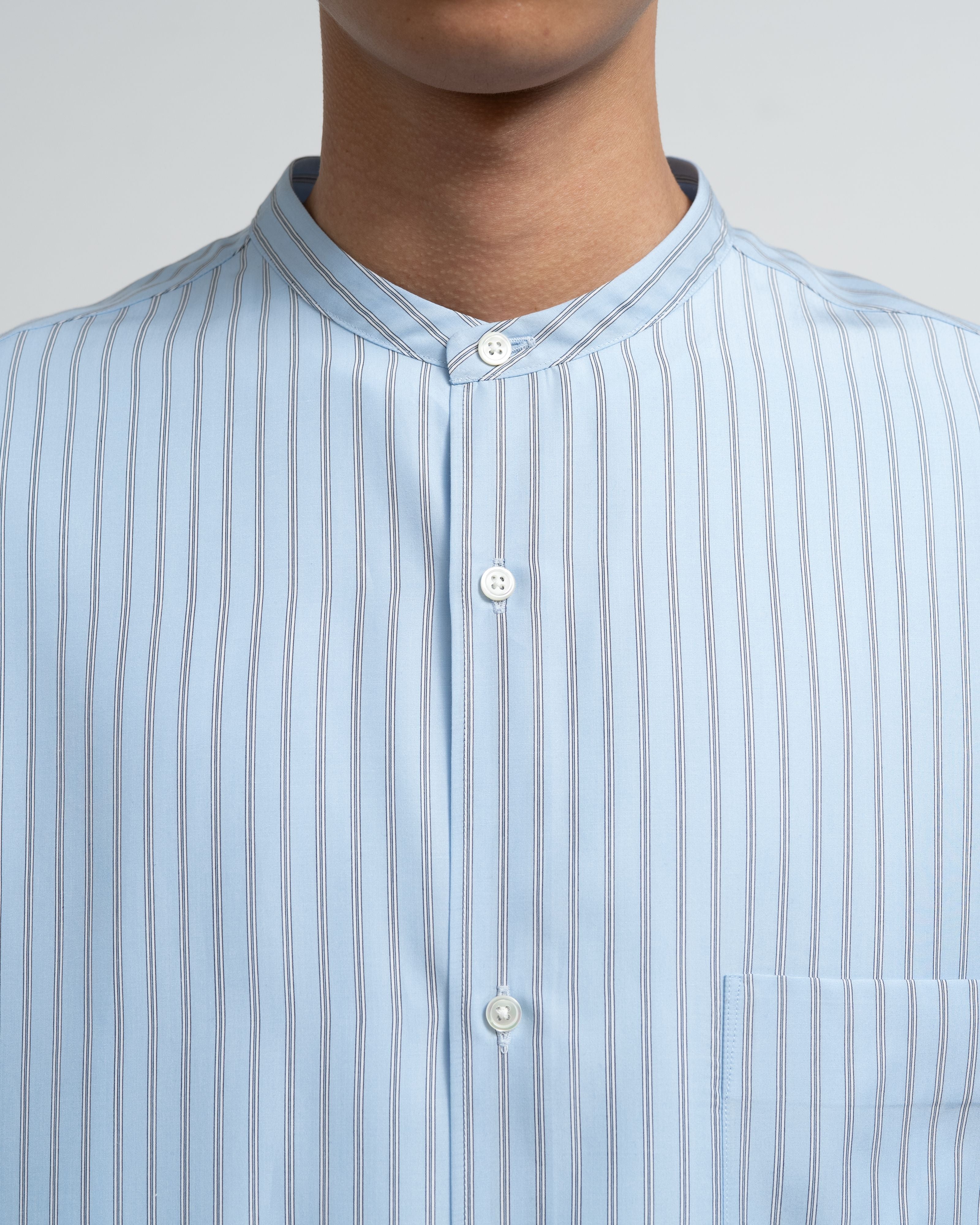 【6/6(土)発売】SIDOGRAS S/S Oversized Band Collar Shirt