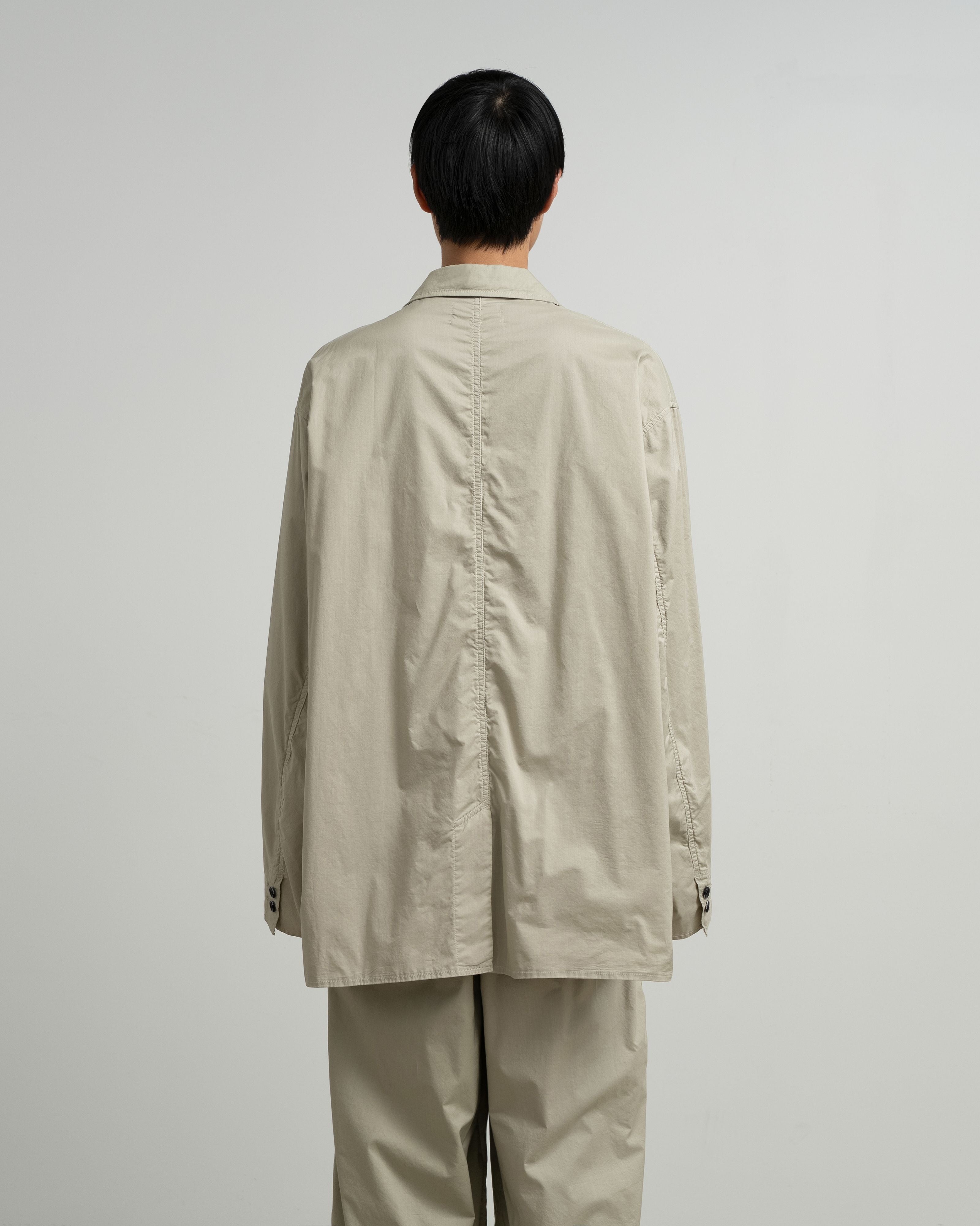 Garment Dyed Typewriter Oversized Jacket