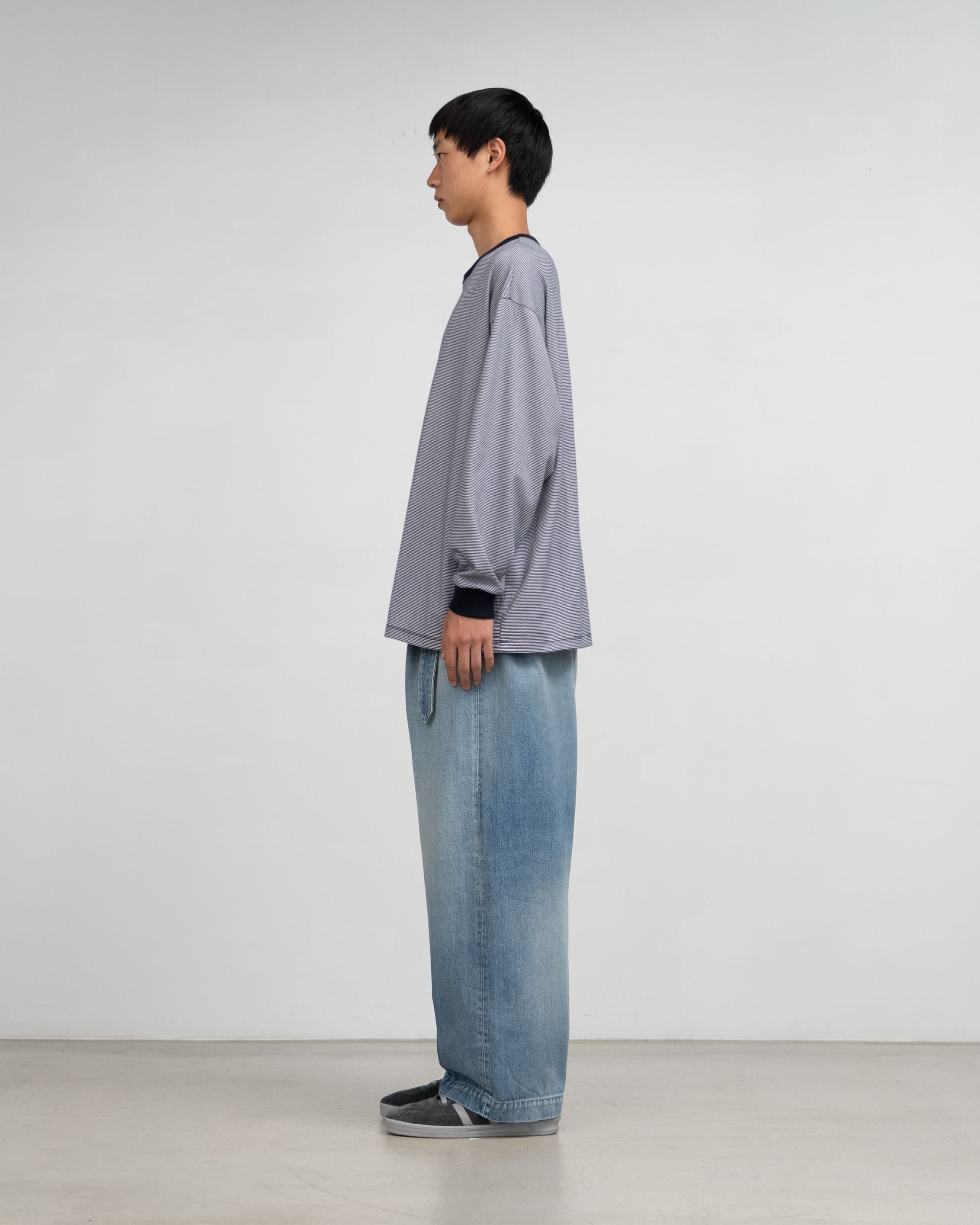 Selvage Denim Belted Pants(LIGHT FADE)