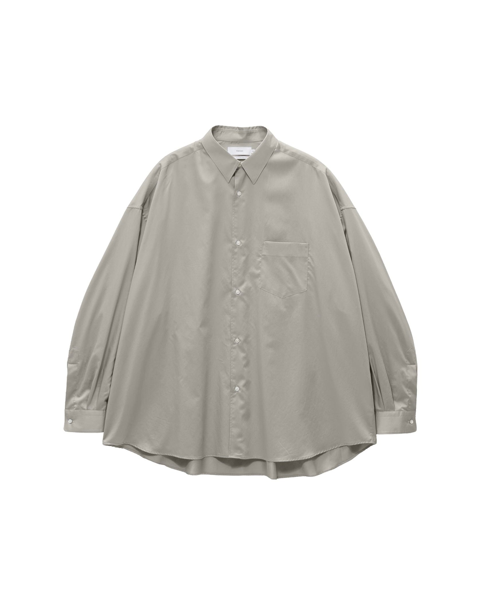 【8/8(土)発売】Silicon Poplin Oversized Regular Collar Shirt