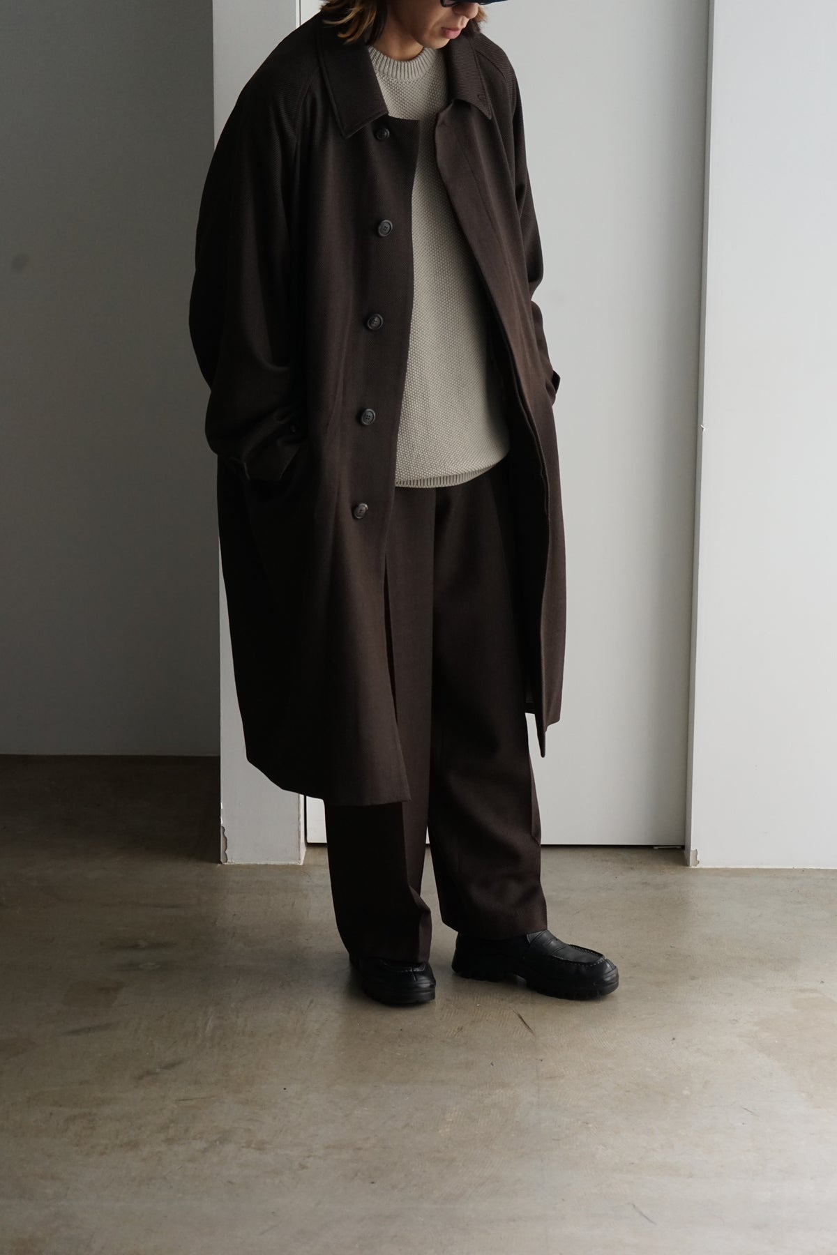 【9/21(月)発売】stirwise別注TUMBLD WOOL SERGE RAGLAN SLEEVES COAT TUMBLD WOOL SERGE