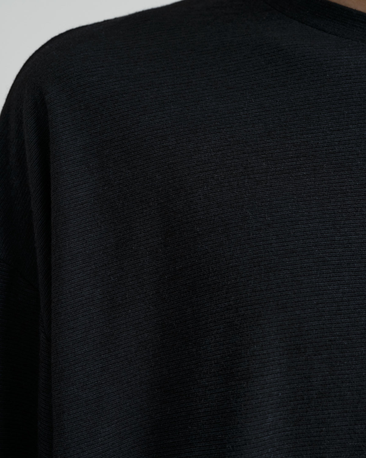 Cotton Wool Ripple Crew Neck L/S Tee