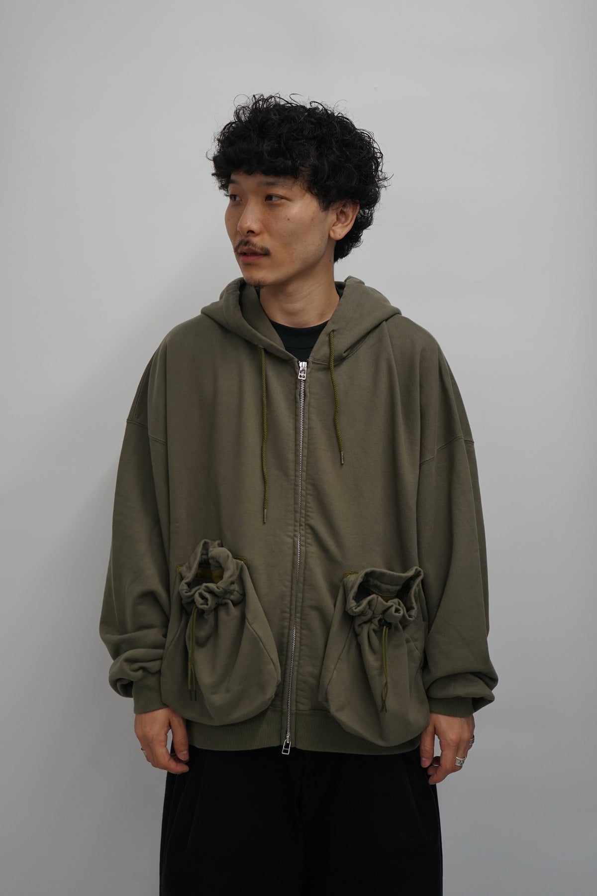 "KINCHAKU" ZIPUP HOODIE