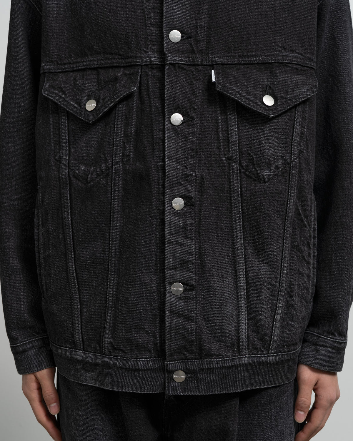Selvage Denim Trucker Jacket -DARK FADE-