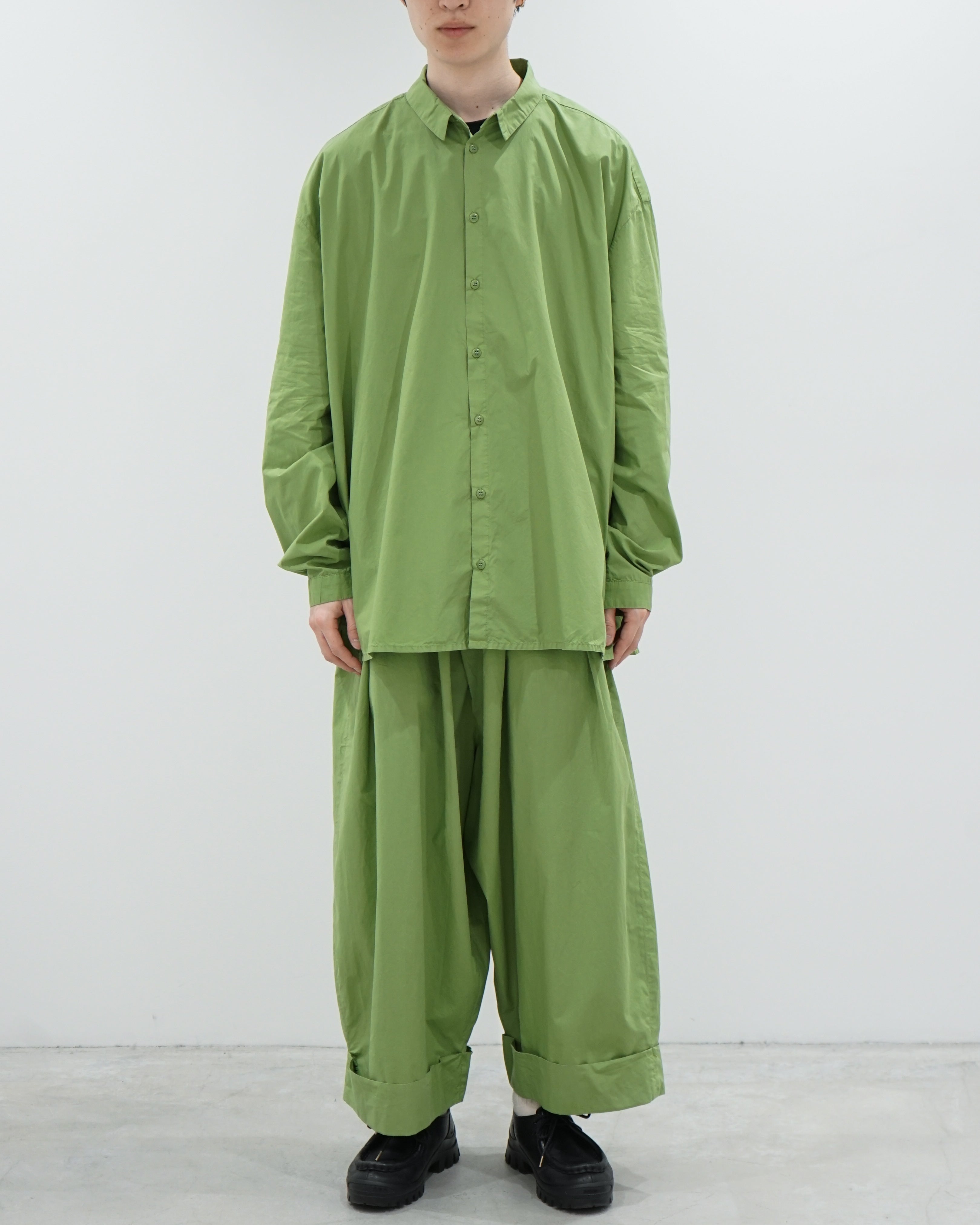 THE BAKER TROUSER / POPLIN GRASS(GREEN)