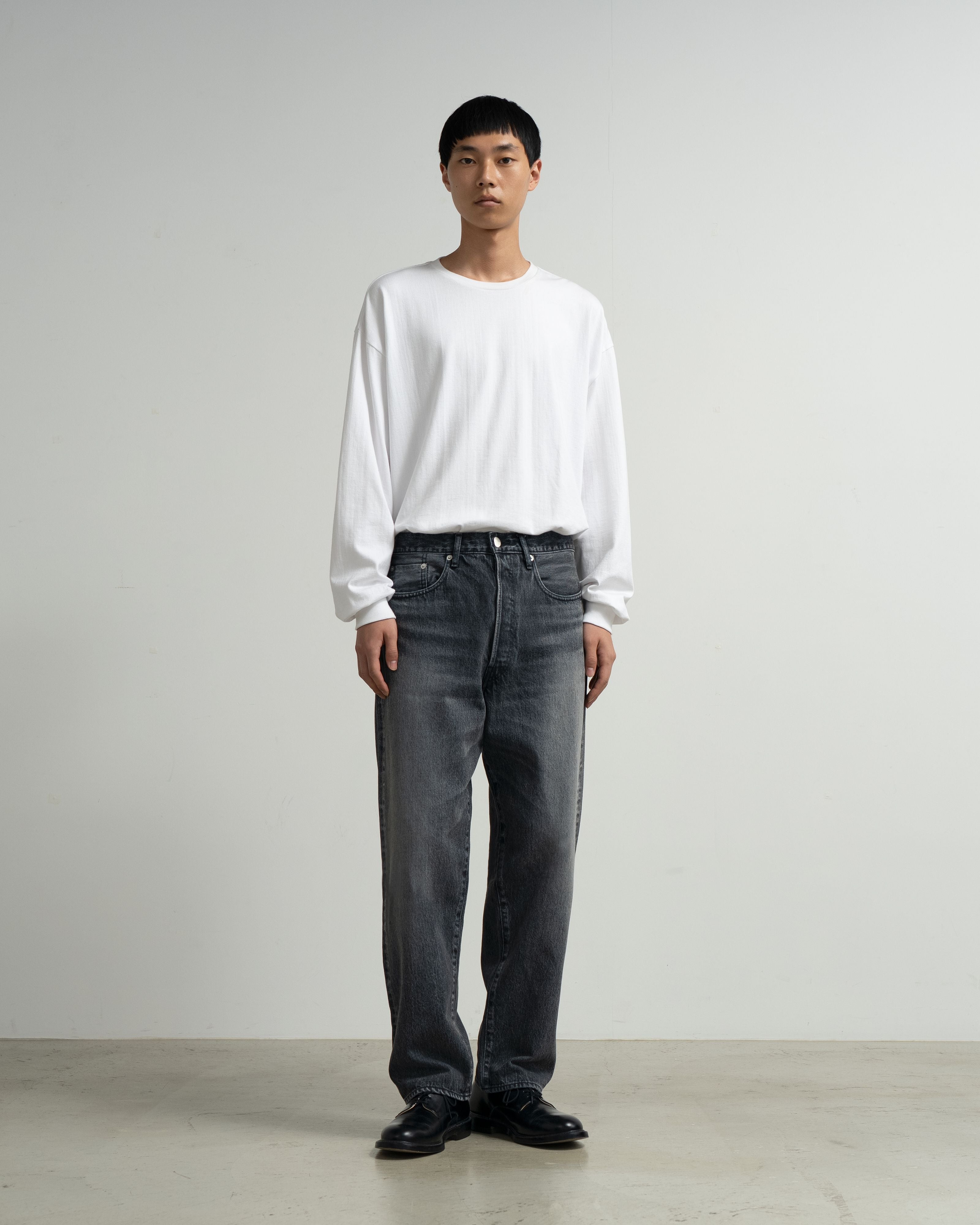 Selvage Denim Five Pocket Tapered Pants -LIGHT FADE-