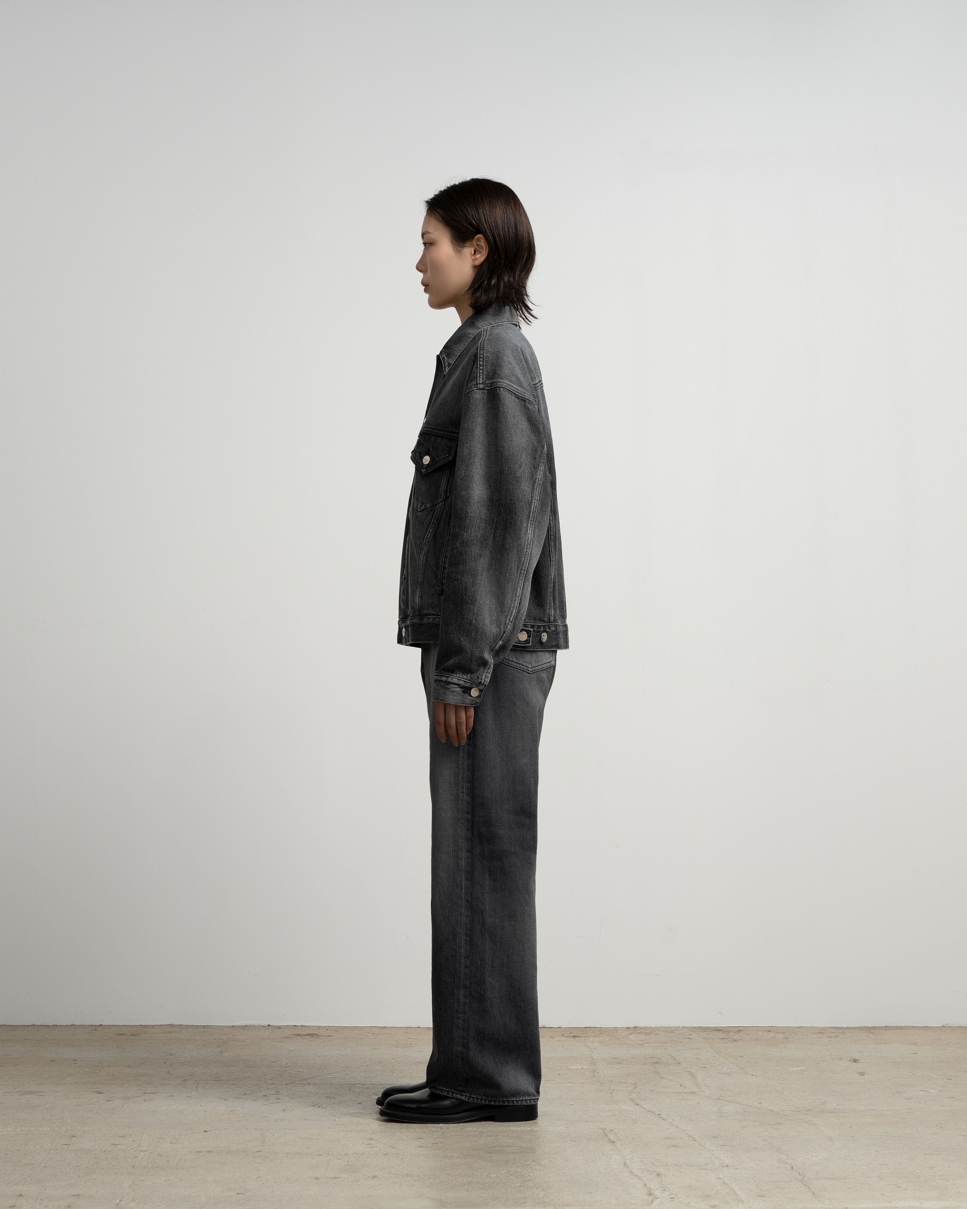 Selvage Denim Trucker Jacket -LIGHT FADE-