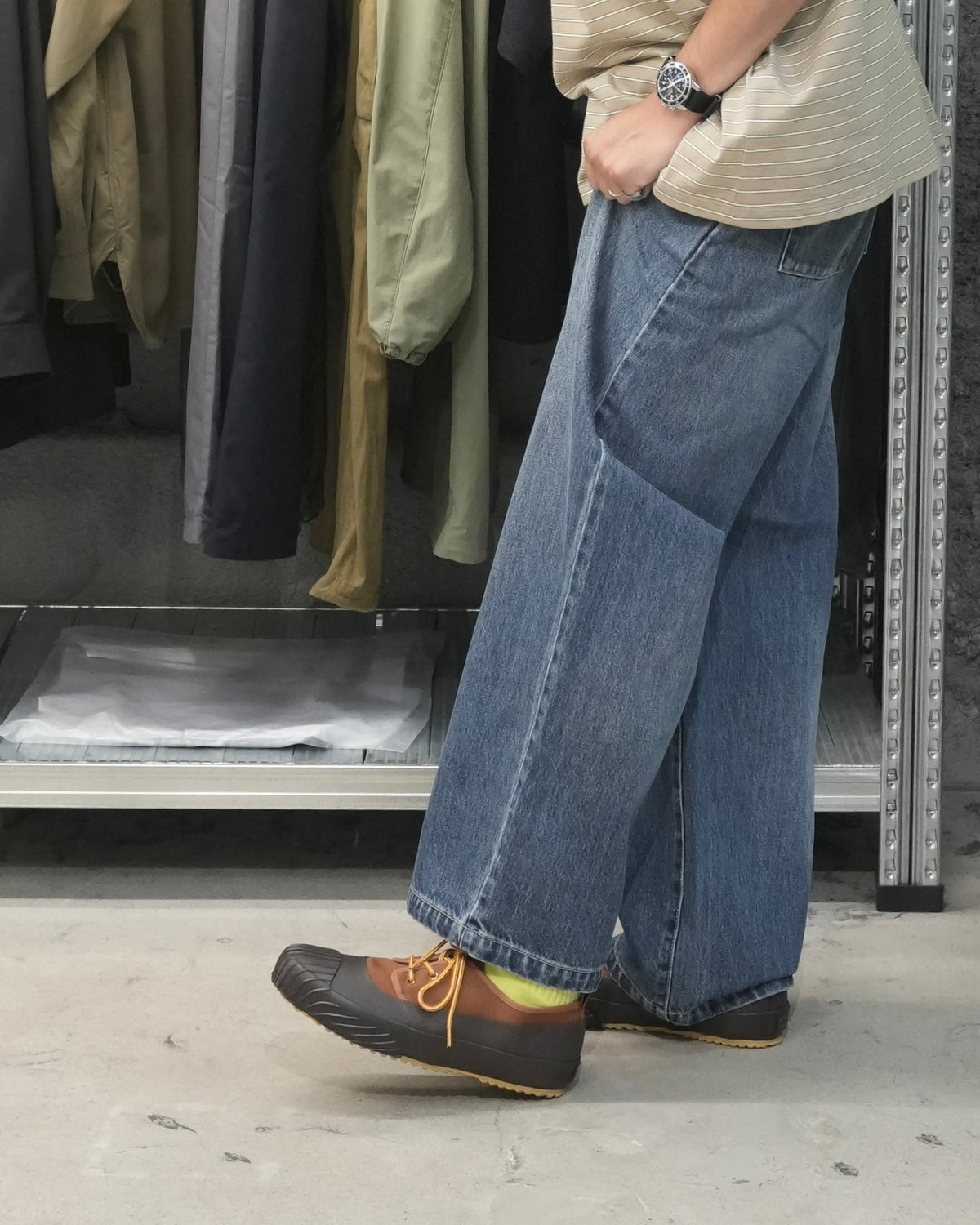 CORPORATE DENIM EASY PANTS