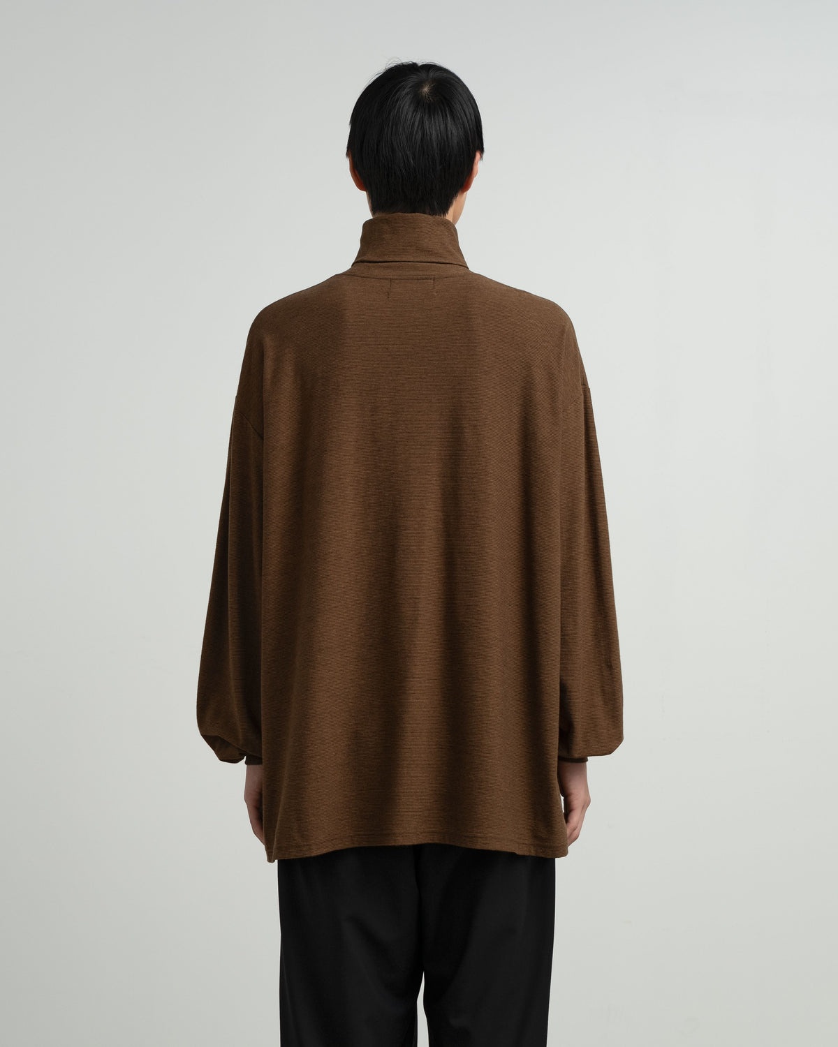 Cotton Wool Ripple High Neck L/S Tee