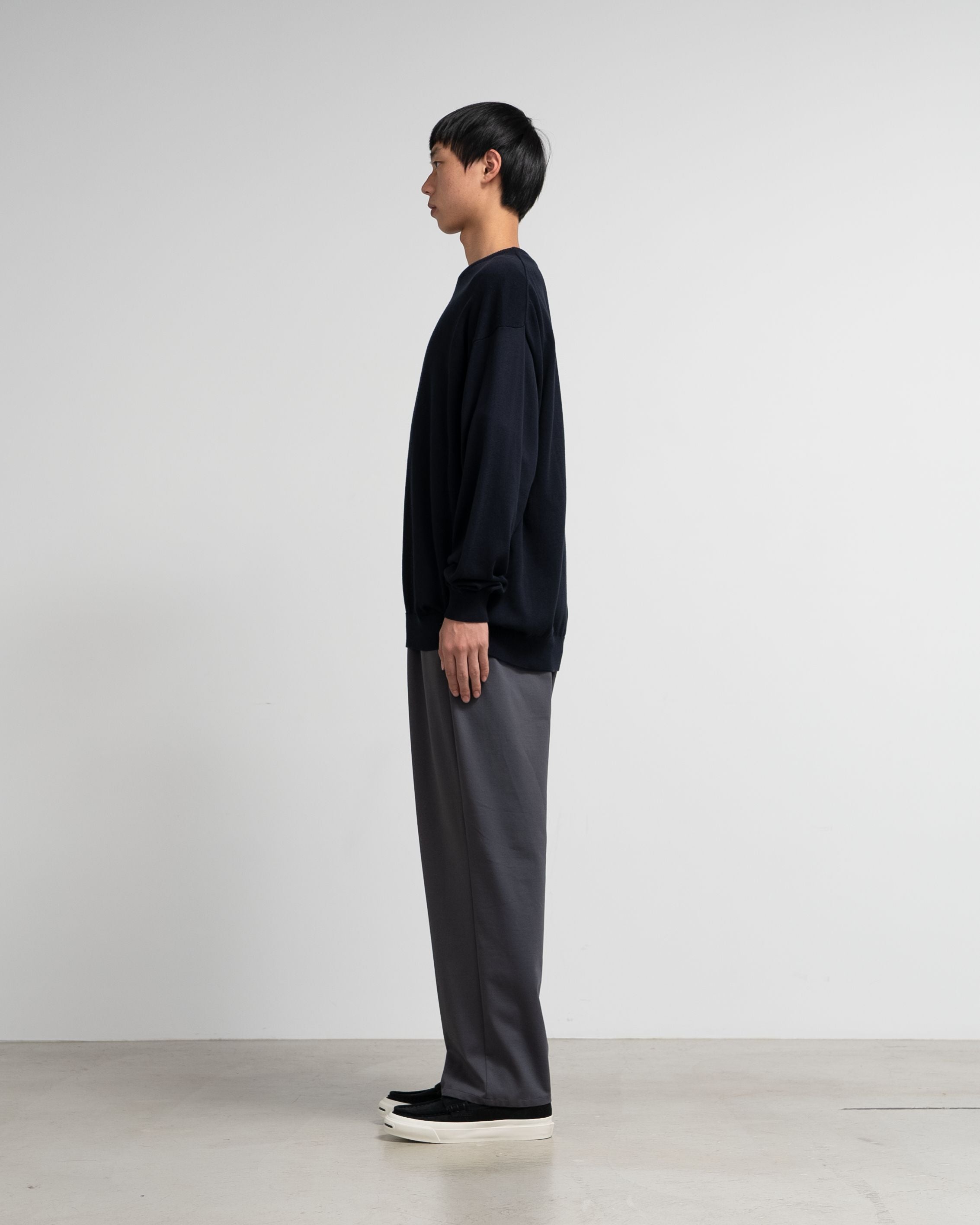 Graphpaper-Suvin High Gauge L/S Crew Neck Knit