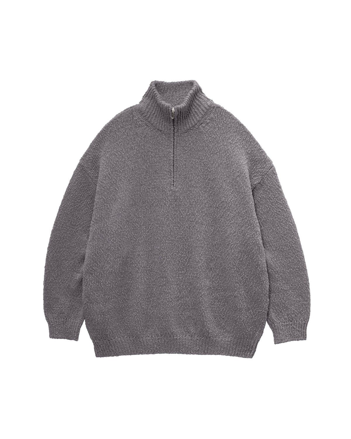 【9/12(土)発売】Cotton Wool Slub Oversized Half Zip Knit