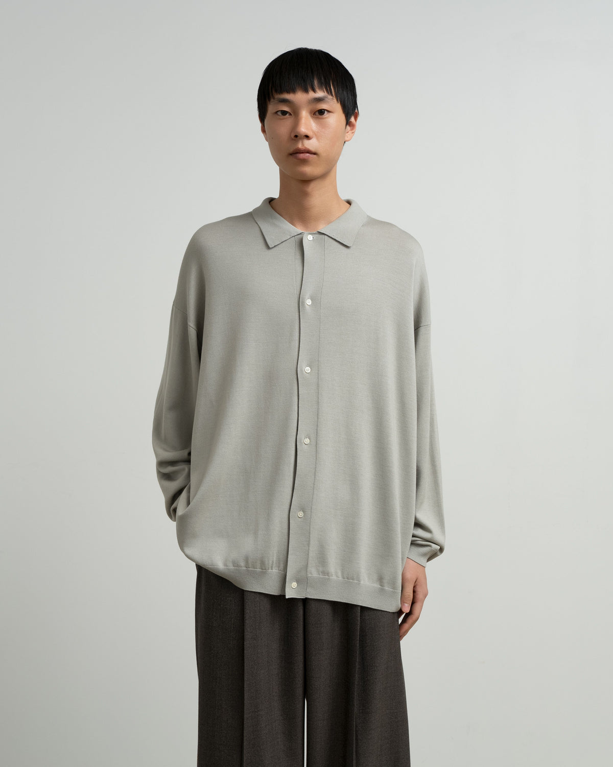 High Gauge Oversized L/S Knit Shirts