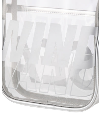 CLEAR LOGO SHOULDER BAG
