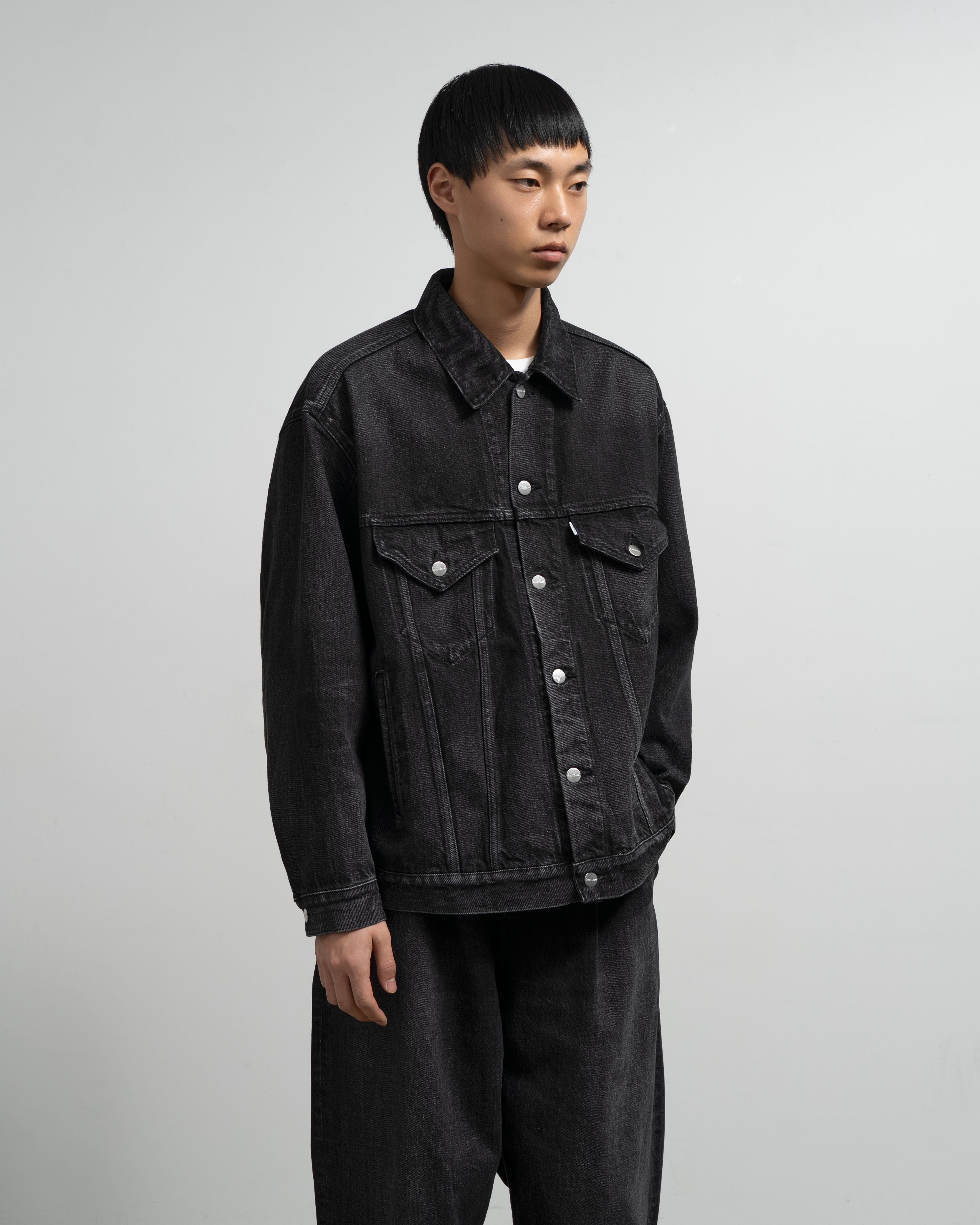 Selvage Denim Trucker Jacket -DARK FADE-