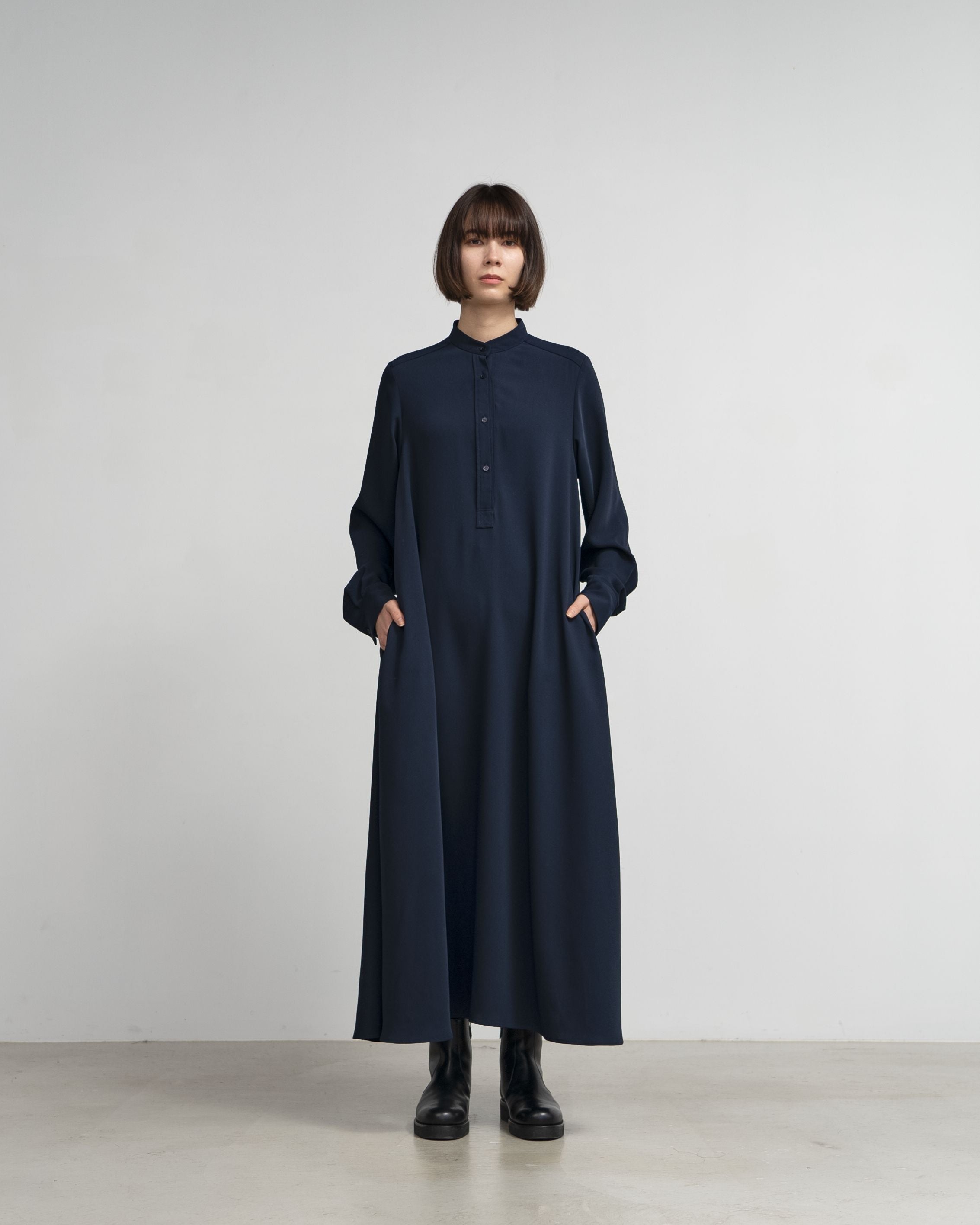 【7/11(土)発売】Satin Band Collar Dress