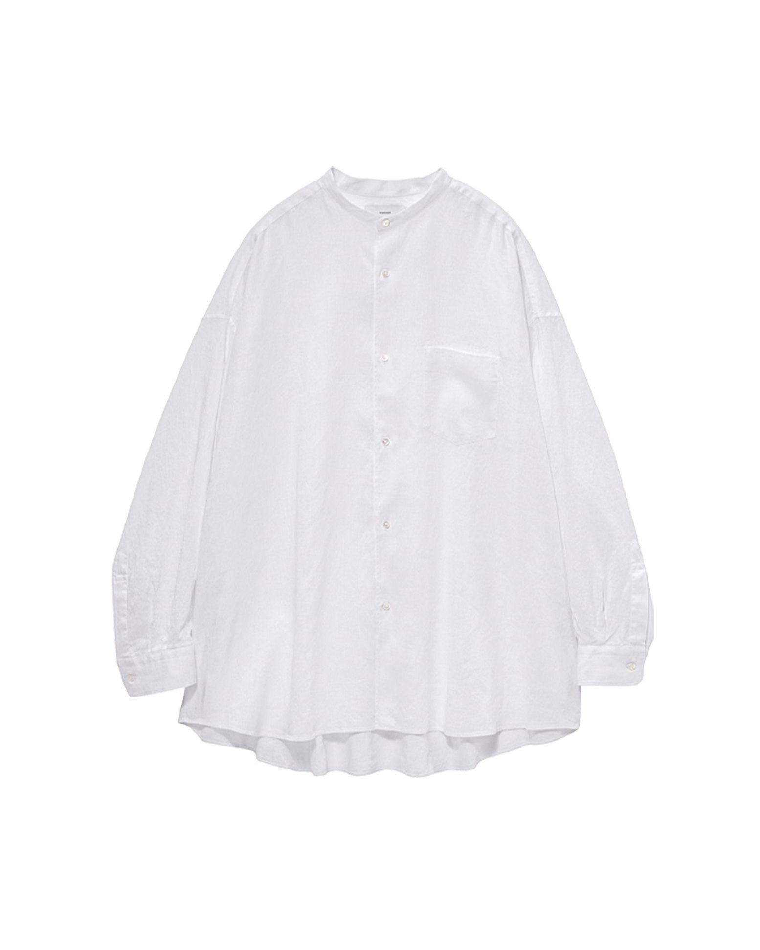 【6/20(土)発売】Linen L/S Oversized Band Collar Shirt