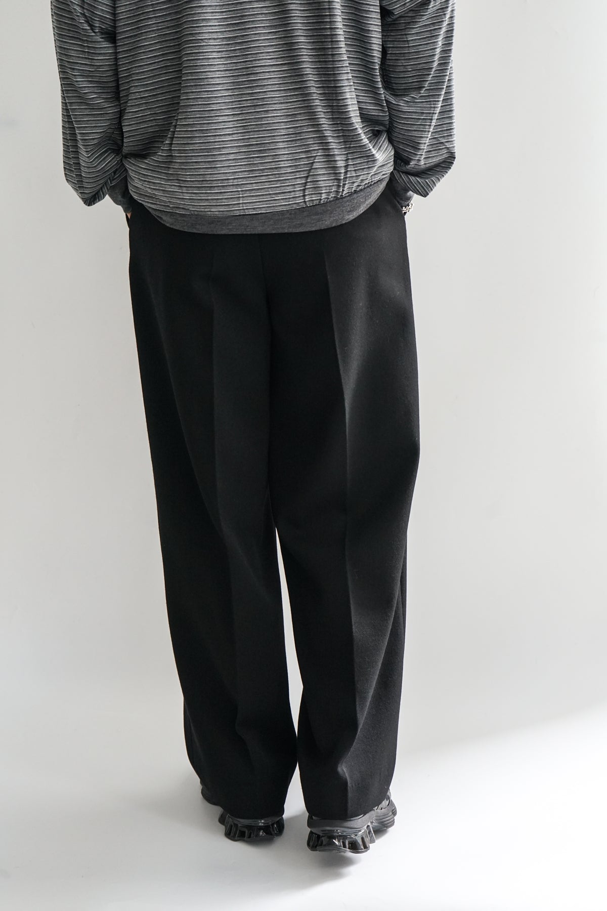 【9/10(木)発売】POLWARTH TUXEDO CLOTH FLAT FRONT WIDE TROUSERS