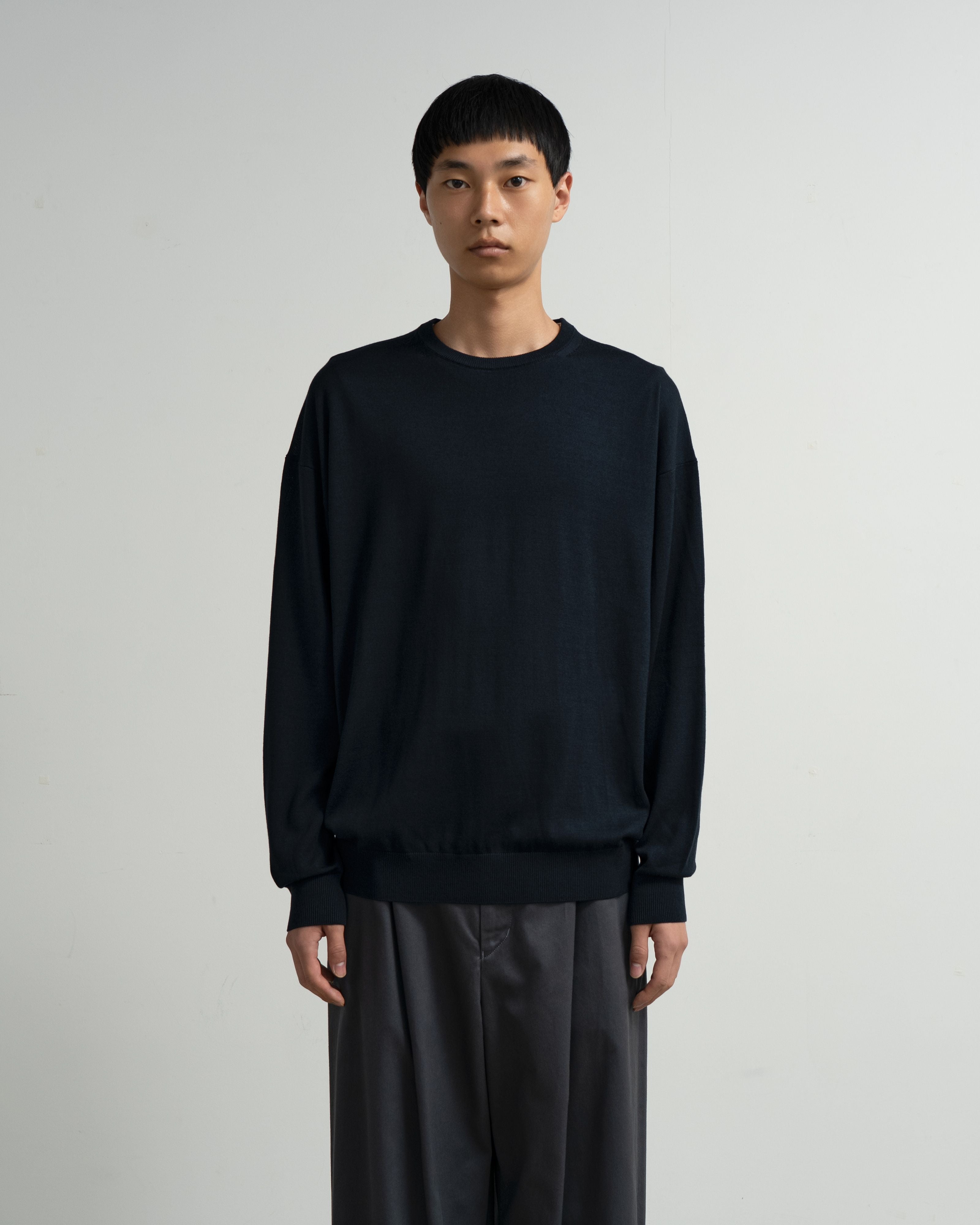 【9/5(土)発売】High Gauge L/S Oversized Crew Neck Knit (basic)