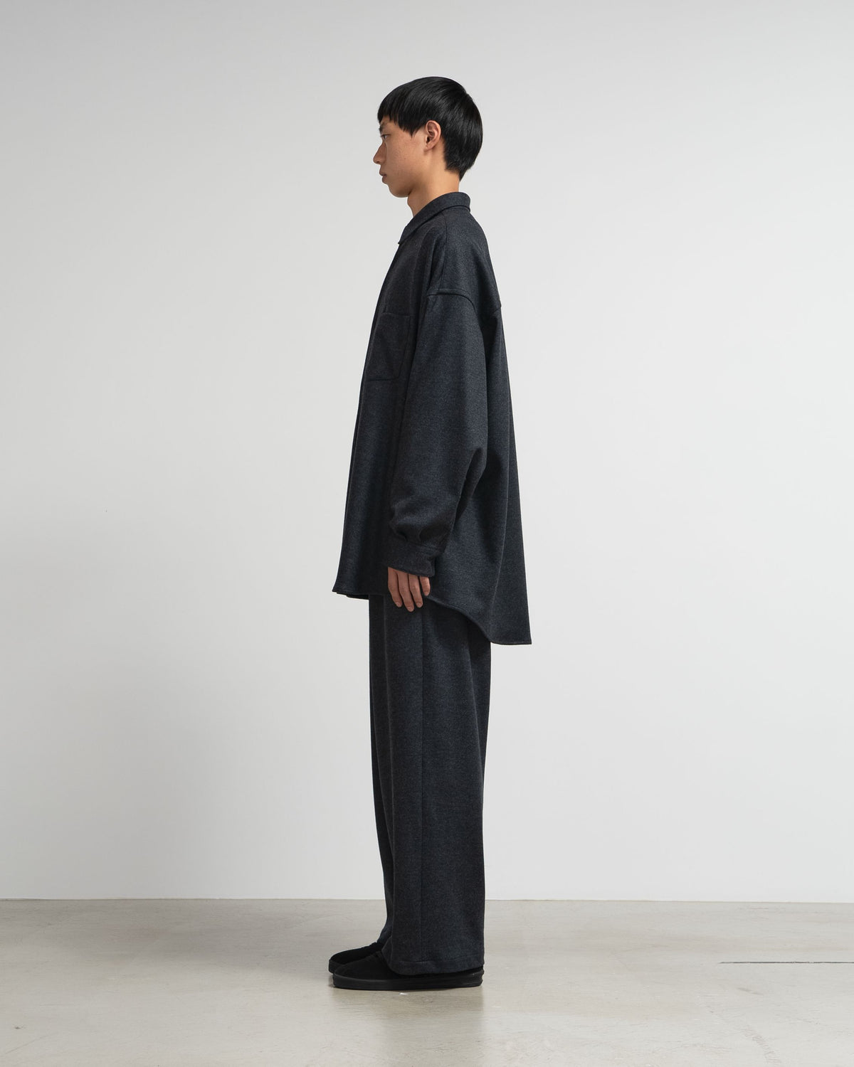 【10/3(土)発売】Wool Smooth Flannel Oversized Regular Collar Shirt