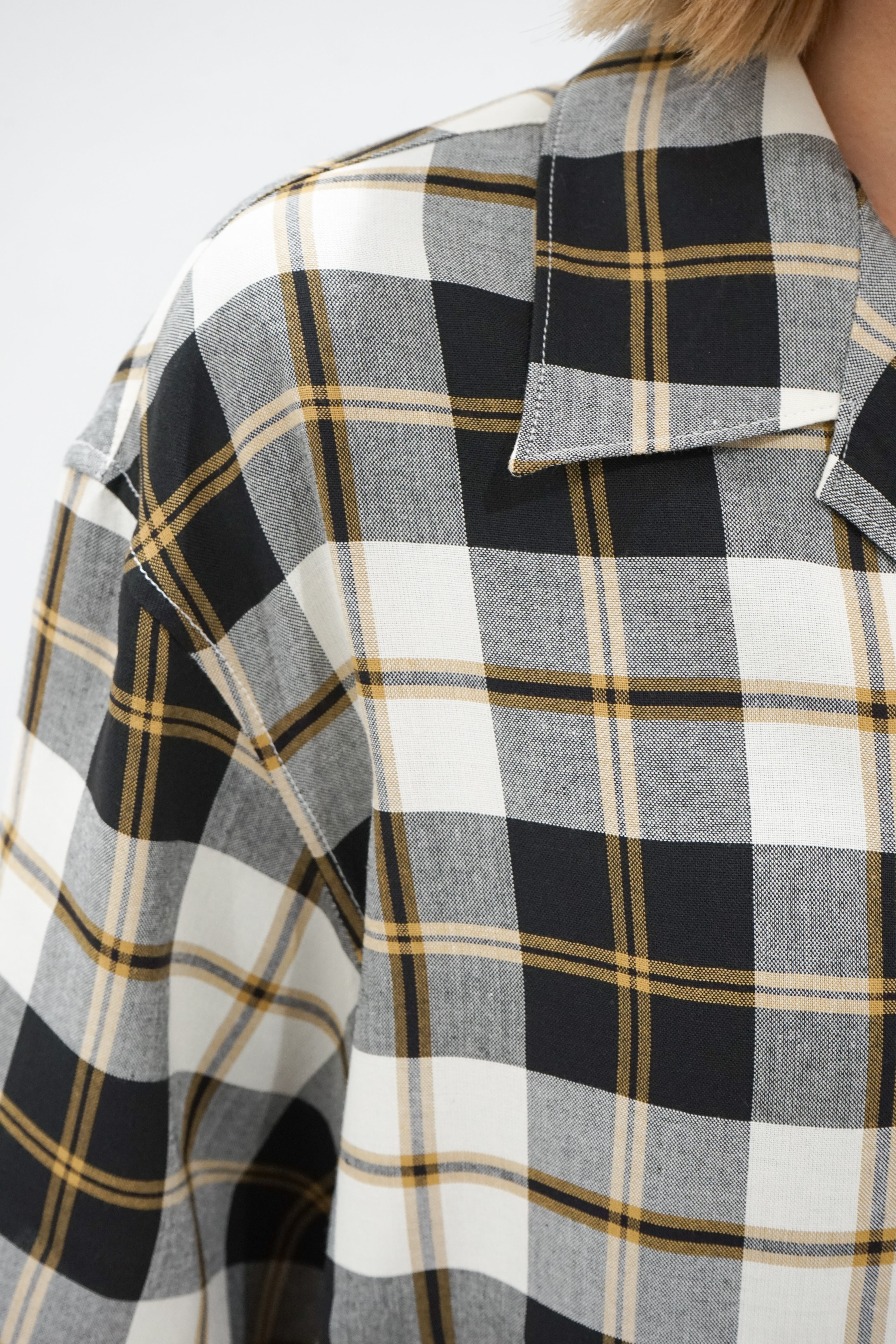 Short sleeve Rayon check shirt