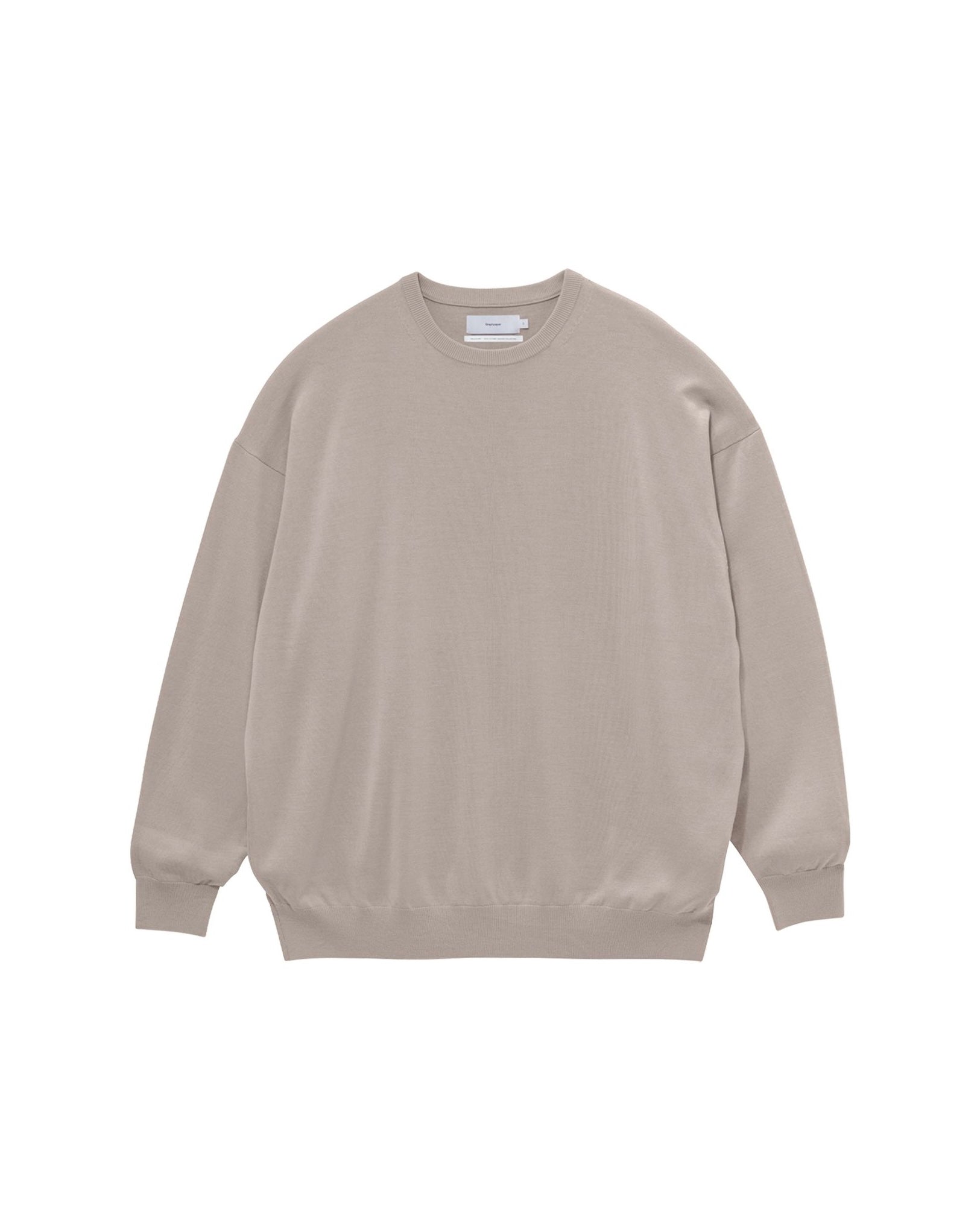 【9/5(土)発売】High Gauge L/S Oversized Crew Neck Knit