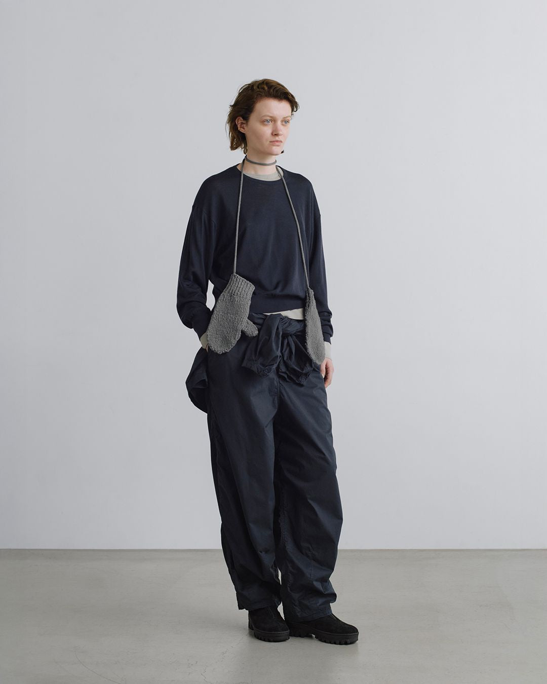 Garment Dyed Typewriter Parachute Pants