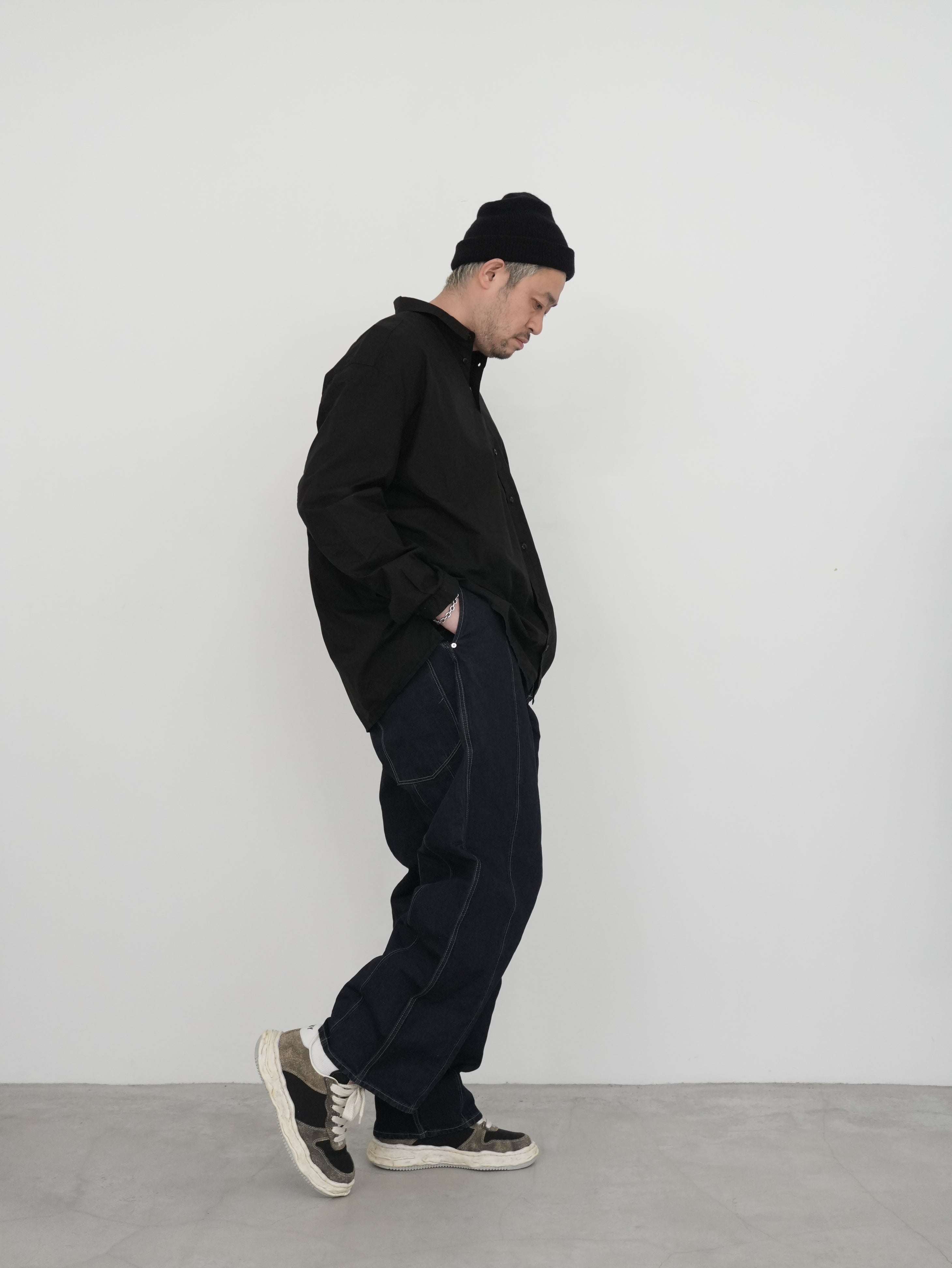 WAYNE / OG Sole Mix Material Low-top Sneaker