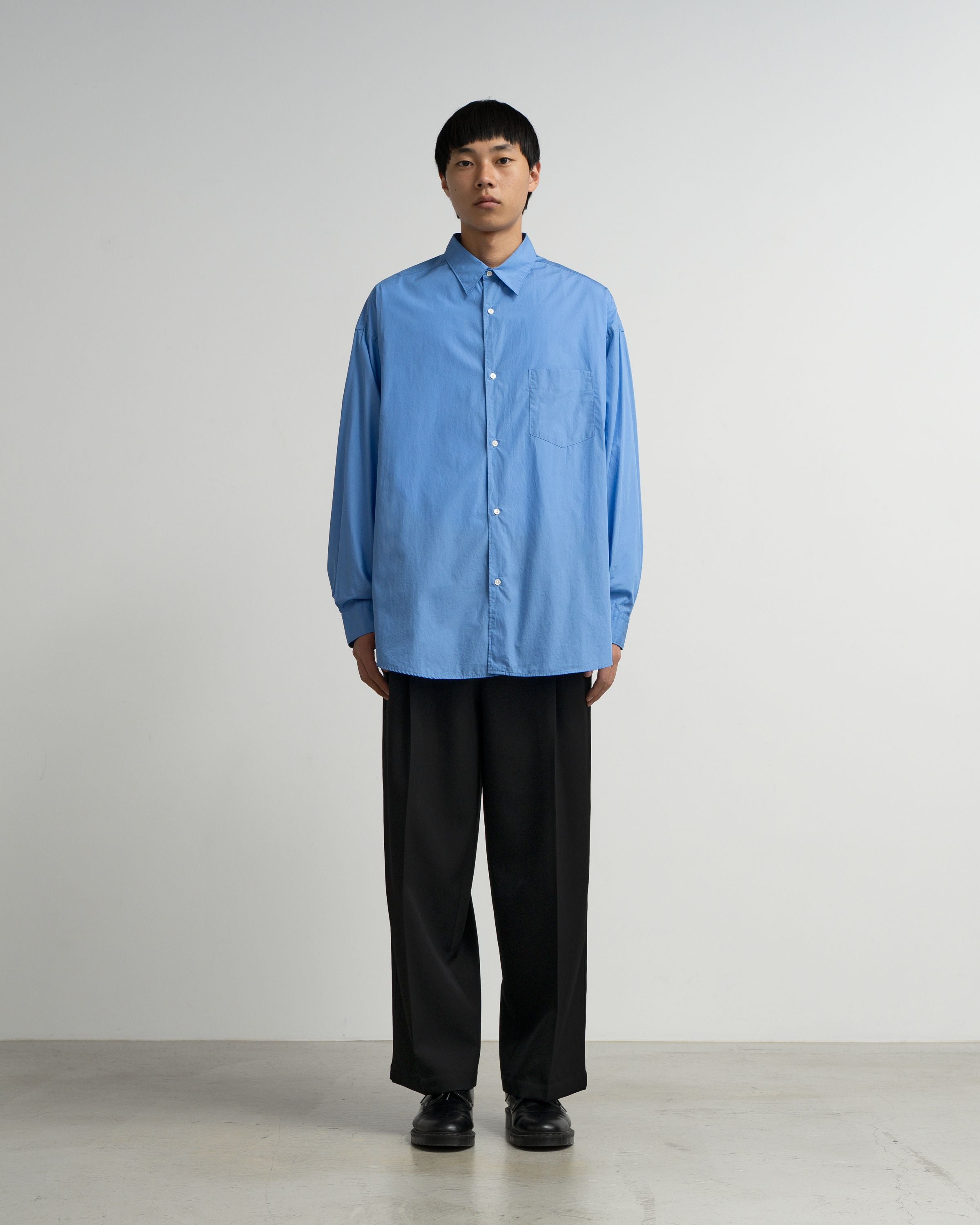 Broad L/S Oversized Regular Collar Shirt