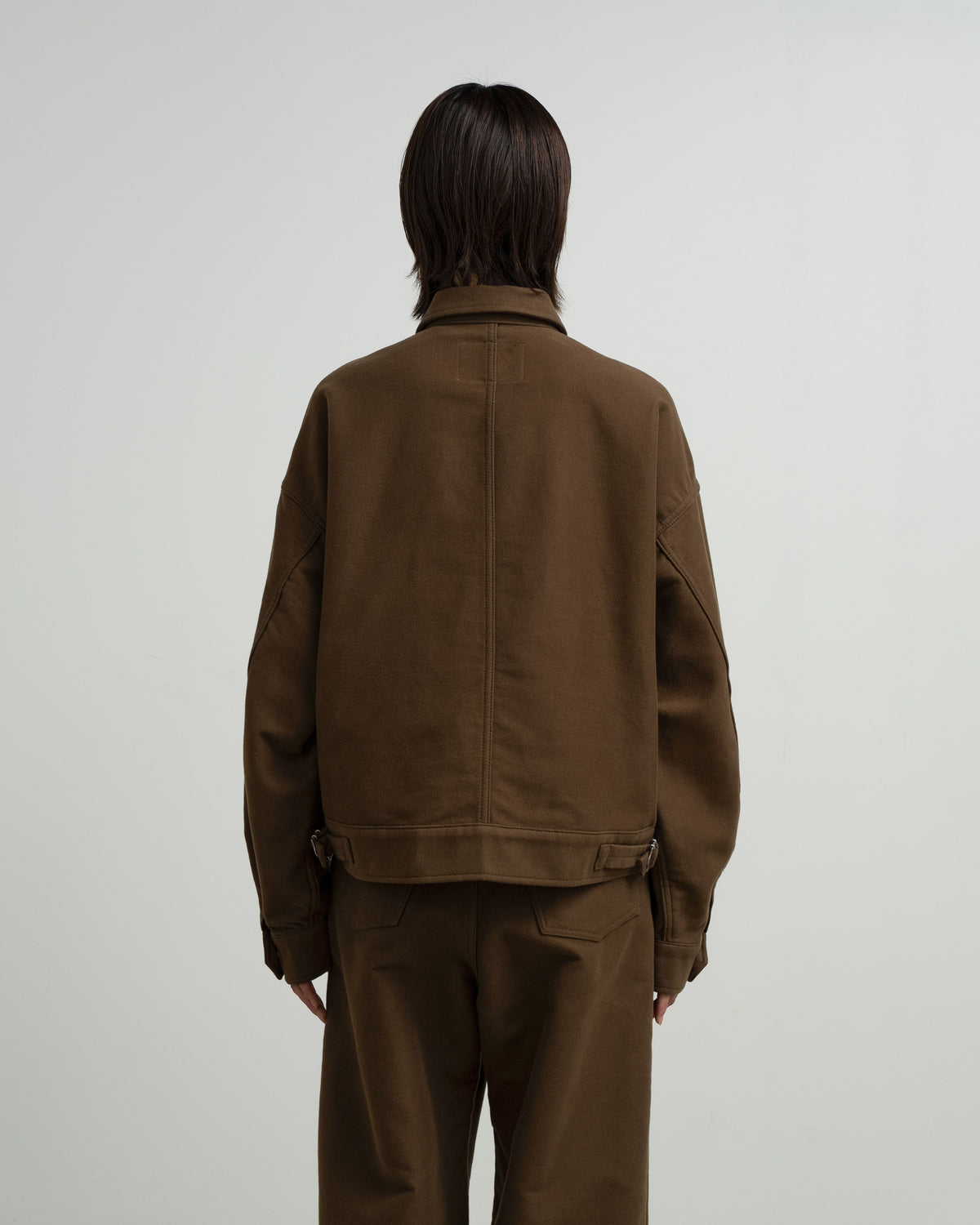 Cotton Double Serge Zip Jacket