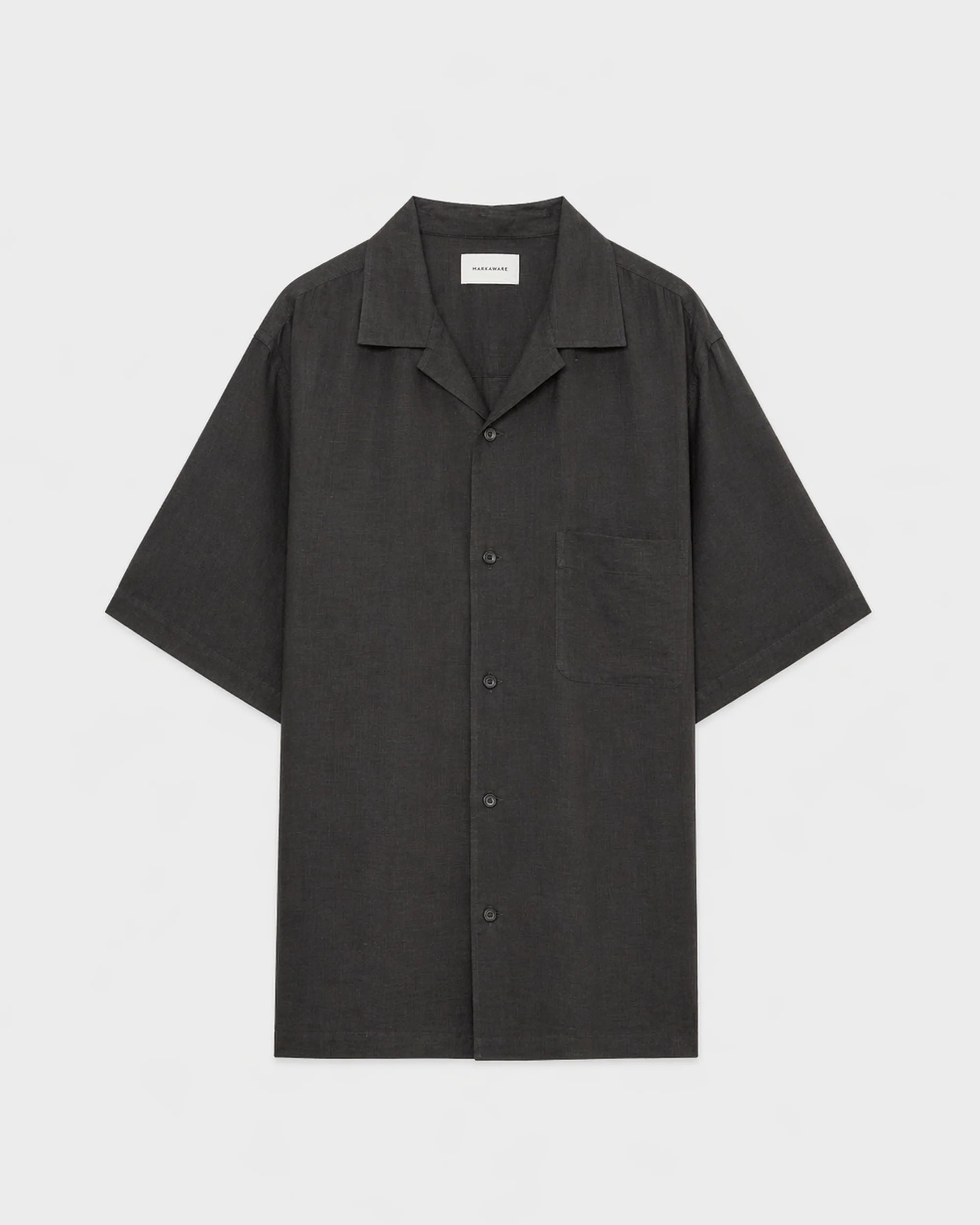 【PARKING別注】HEMP SHIRTING NEW OPEN COLLAR S/S SHIRT