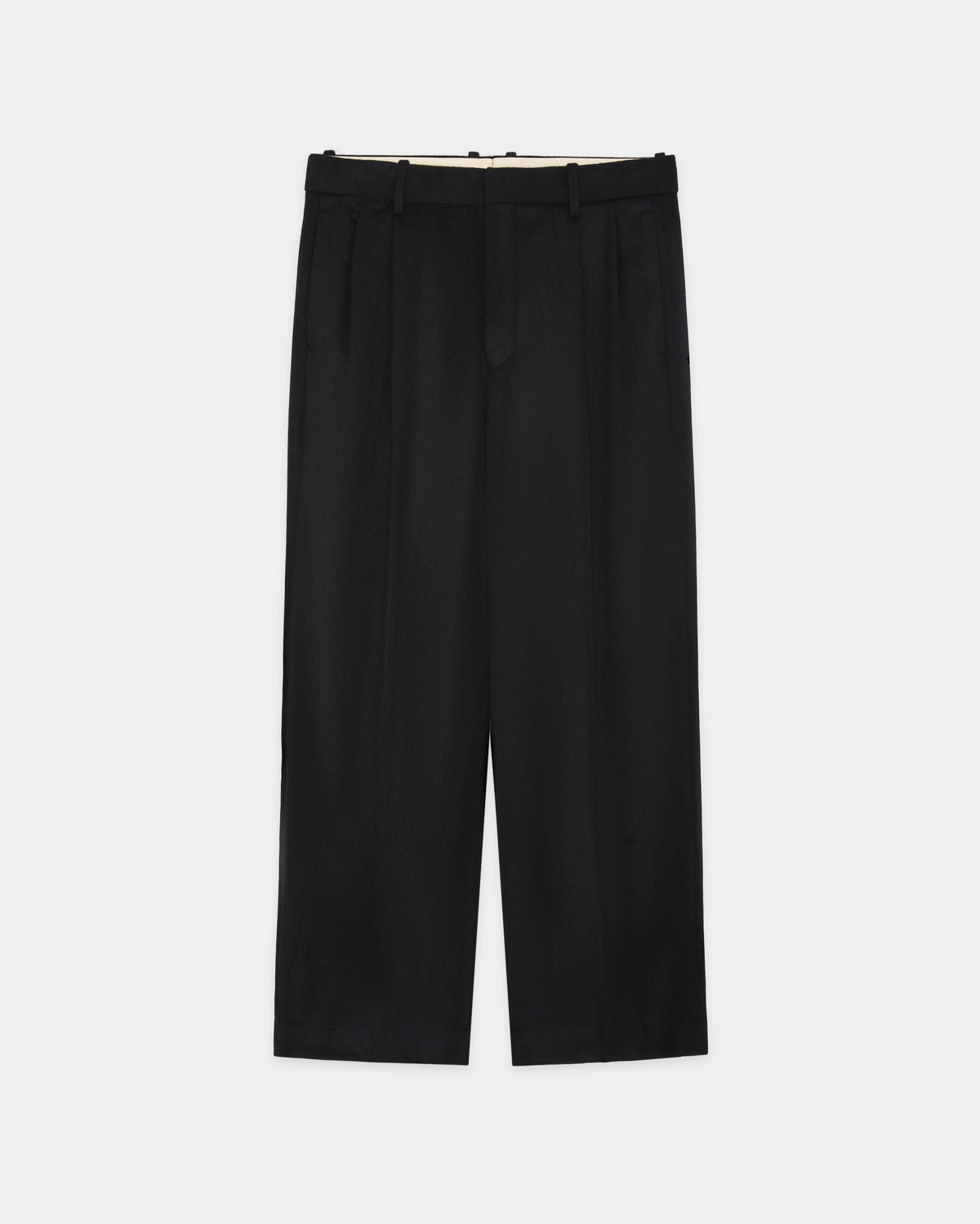 【10/23(金)発売】CASHMERE FLANNEL DOUBLE PLEATED STRAIGHT TROUSERS