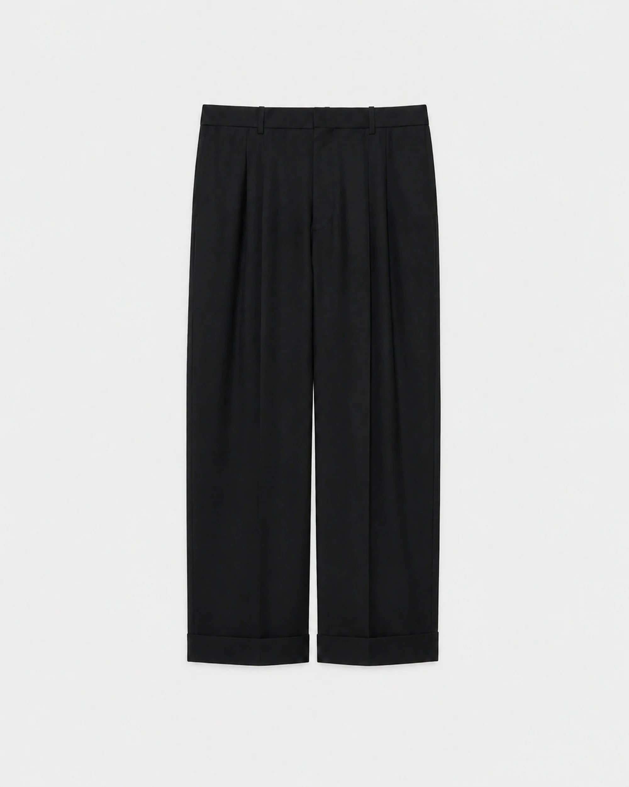 【PARKING別注】Organic Wool Hemp Tropical  Double Pleated Semi Easy Trousers