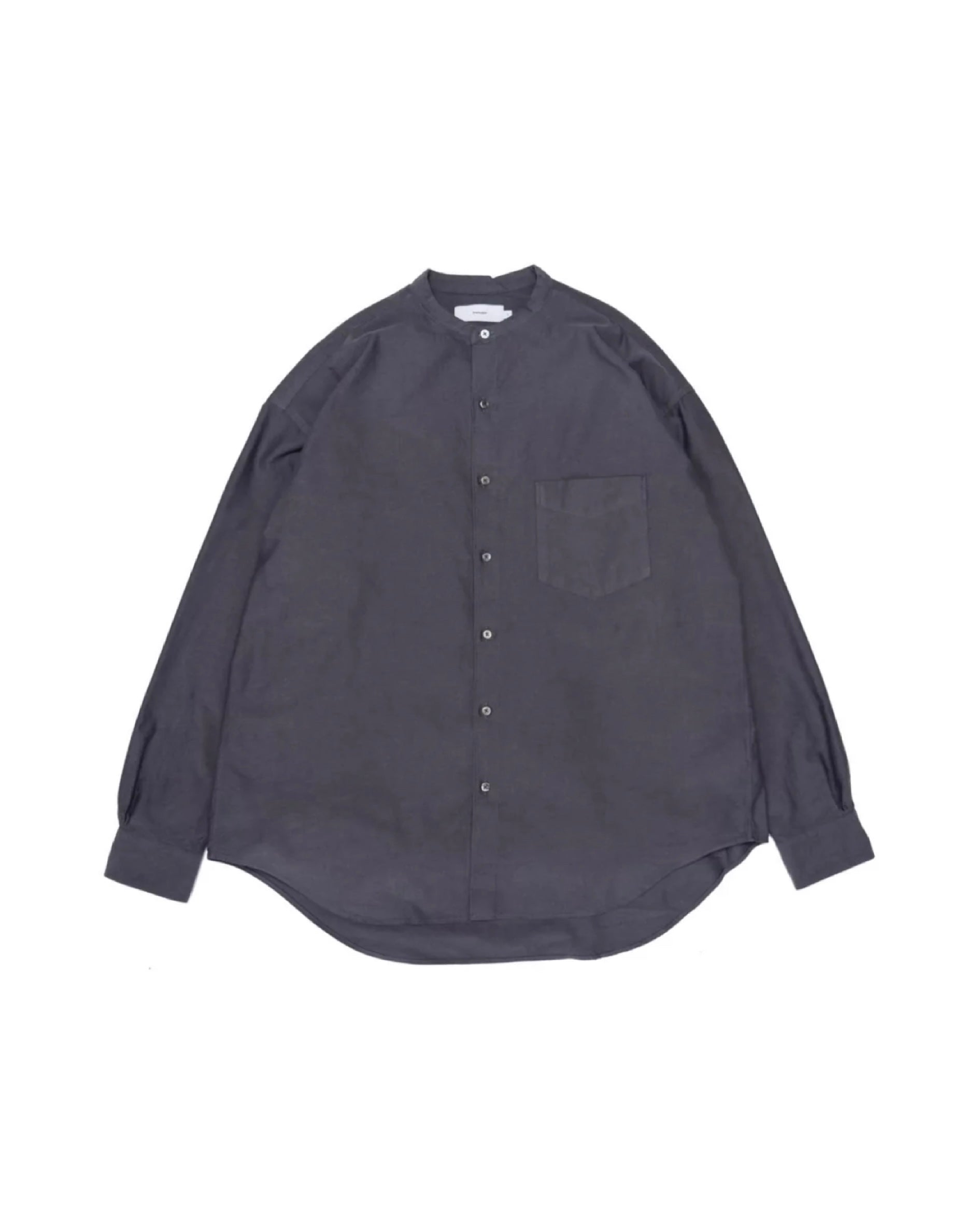 Oxford L/S Band Collar Box Shirt