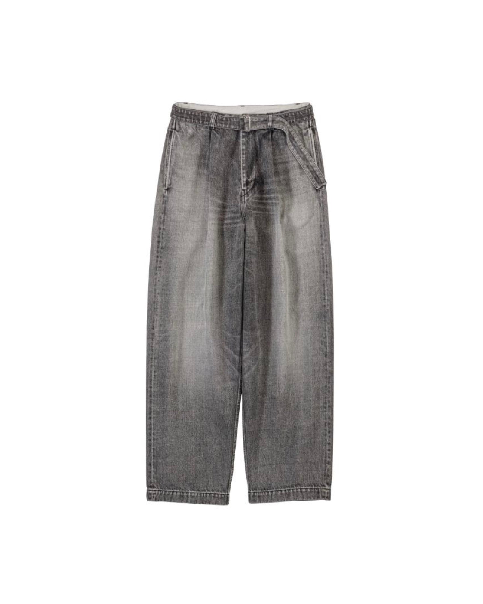 Selvage Denim Belted Pants(LIGHT FADE)