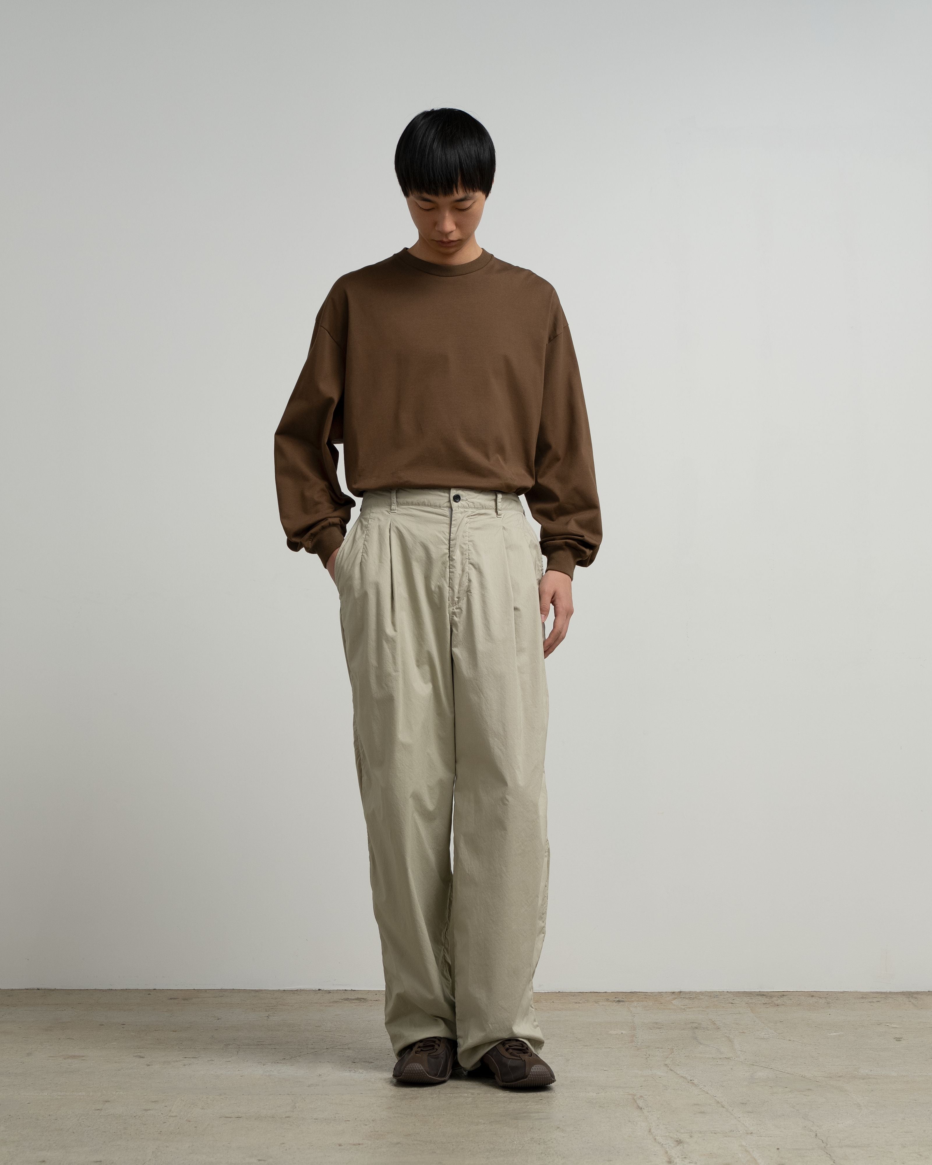 Graphpaper-Garment Dyed Typewriter Oversized Slacks
