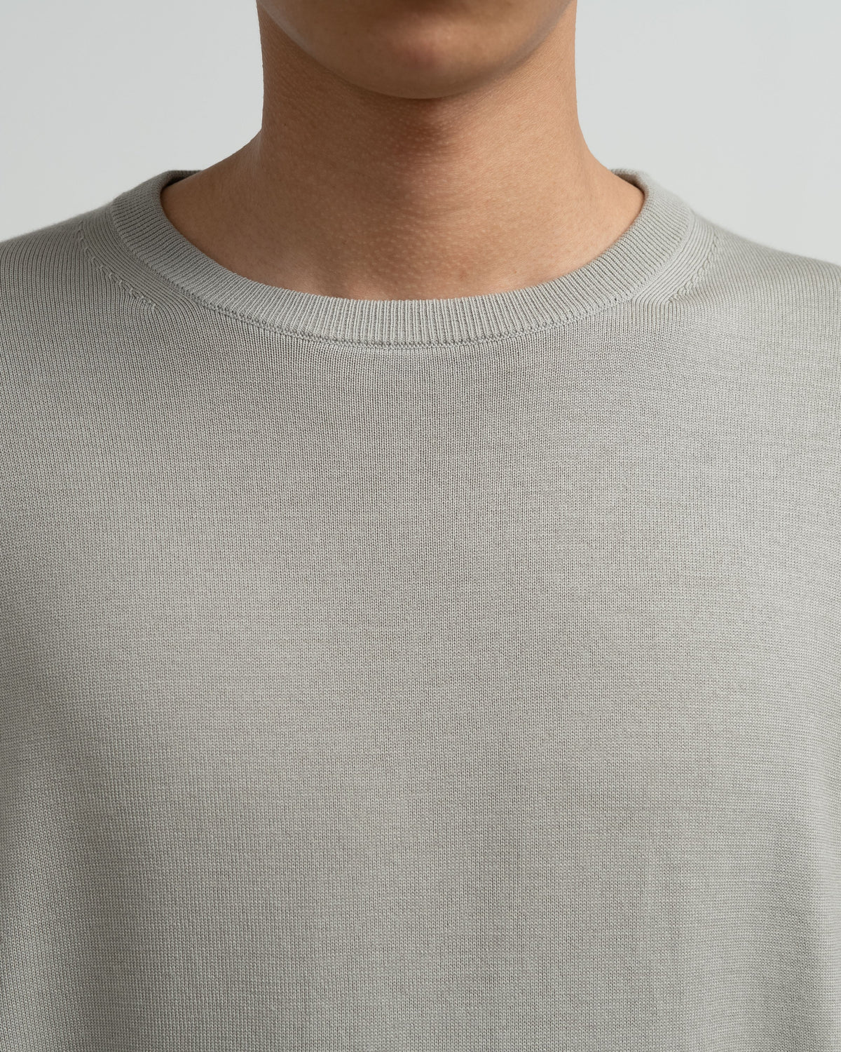 High Gauge L/S Oversized Crew Neck Knit