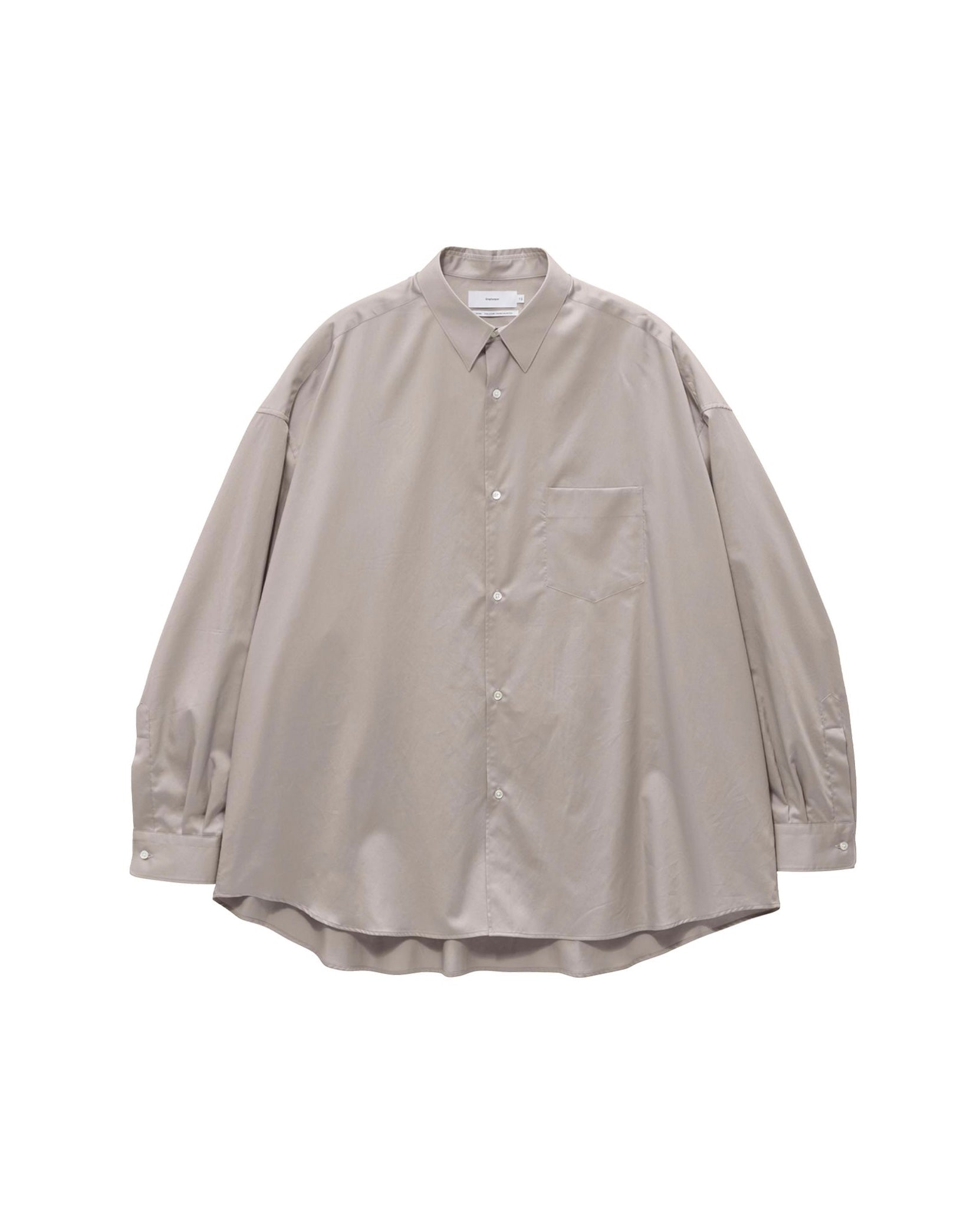 【8/8(土)発売】Silicon Poplin Oversized Regular Collar Shirt