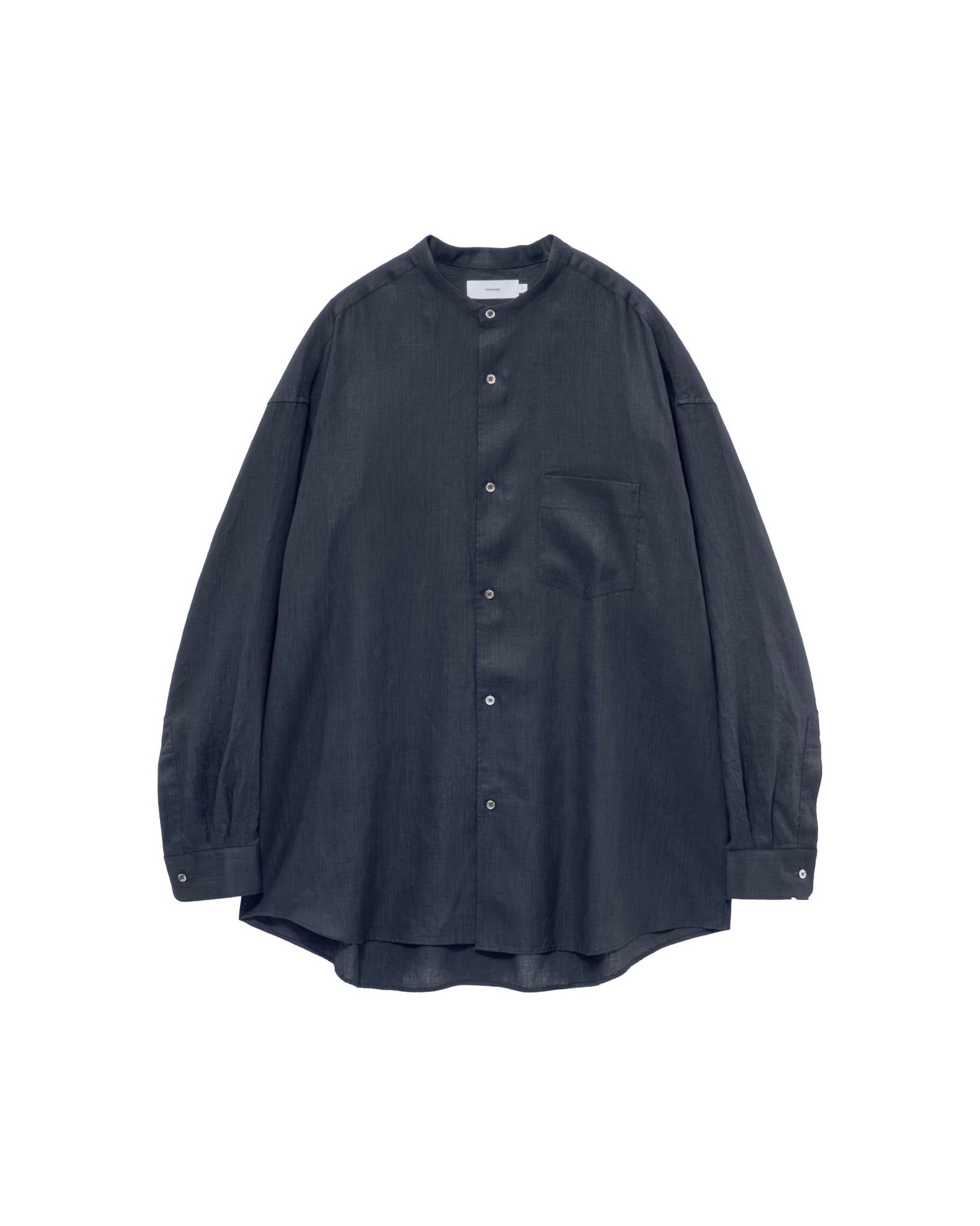 【6/20(土)発売】Linen L/S Oversized Band Collar Shirt