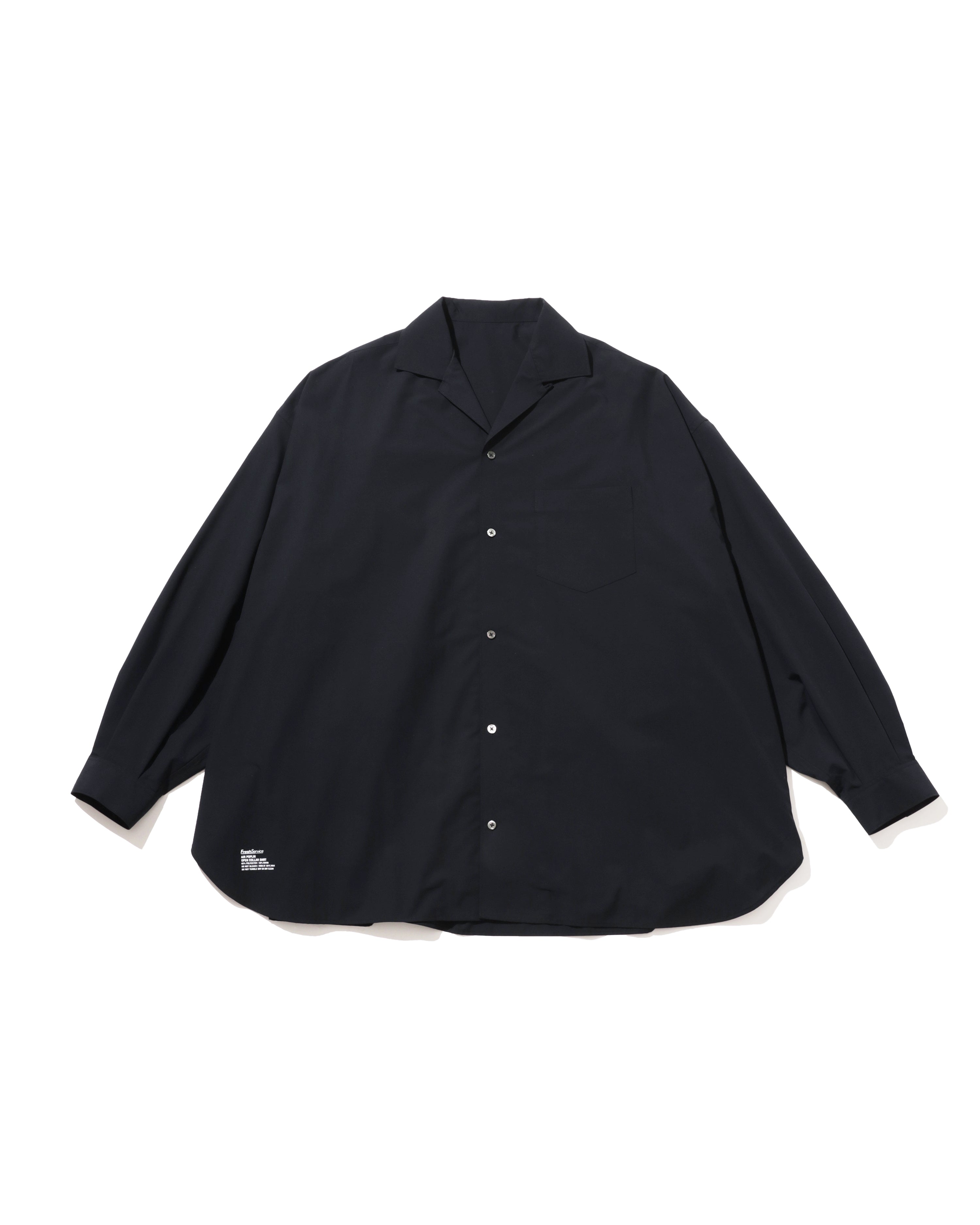 【8/22(土)発売】AIR POPLIN  OPEN COLLAR SHIRT