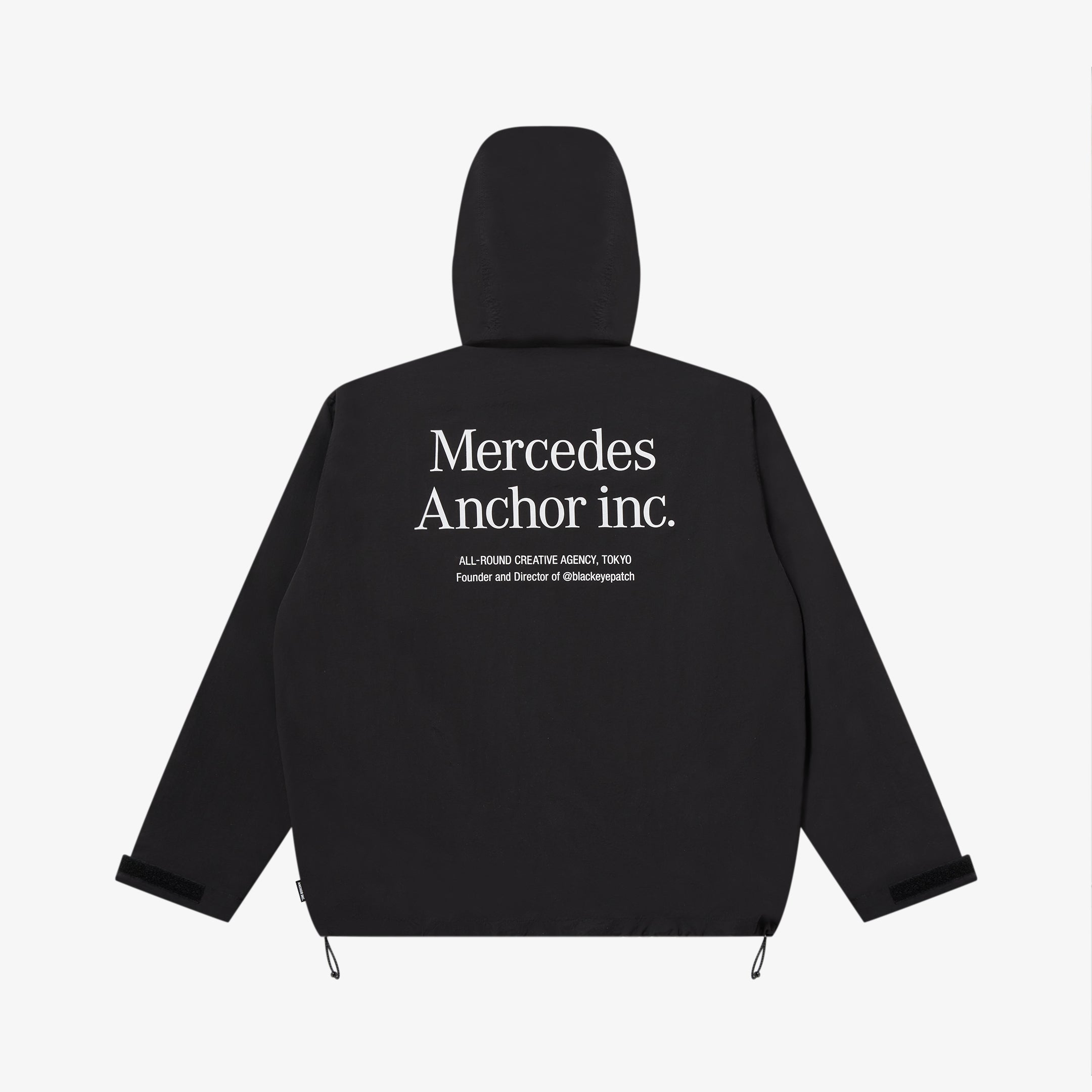 HOODED NYLON TRACK JACKET