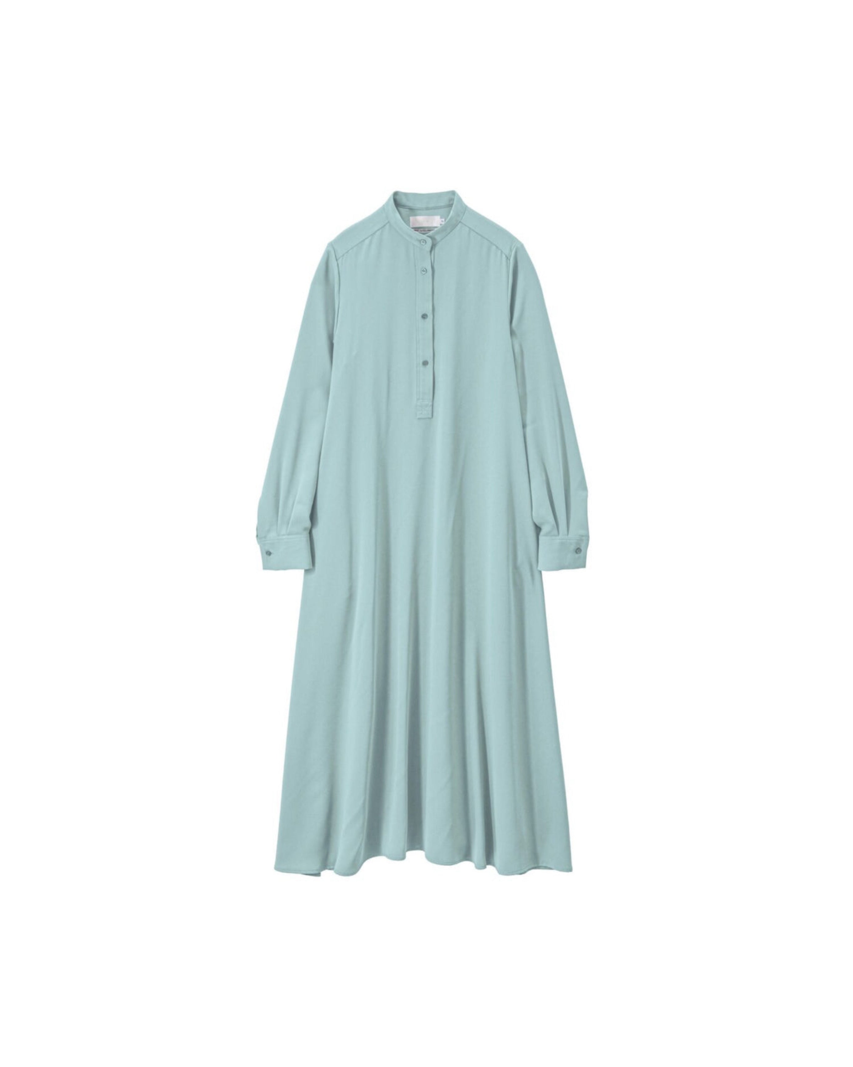 Satin Band Collar Dress-COLLECTION-