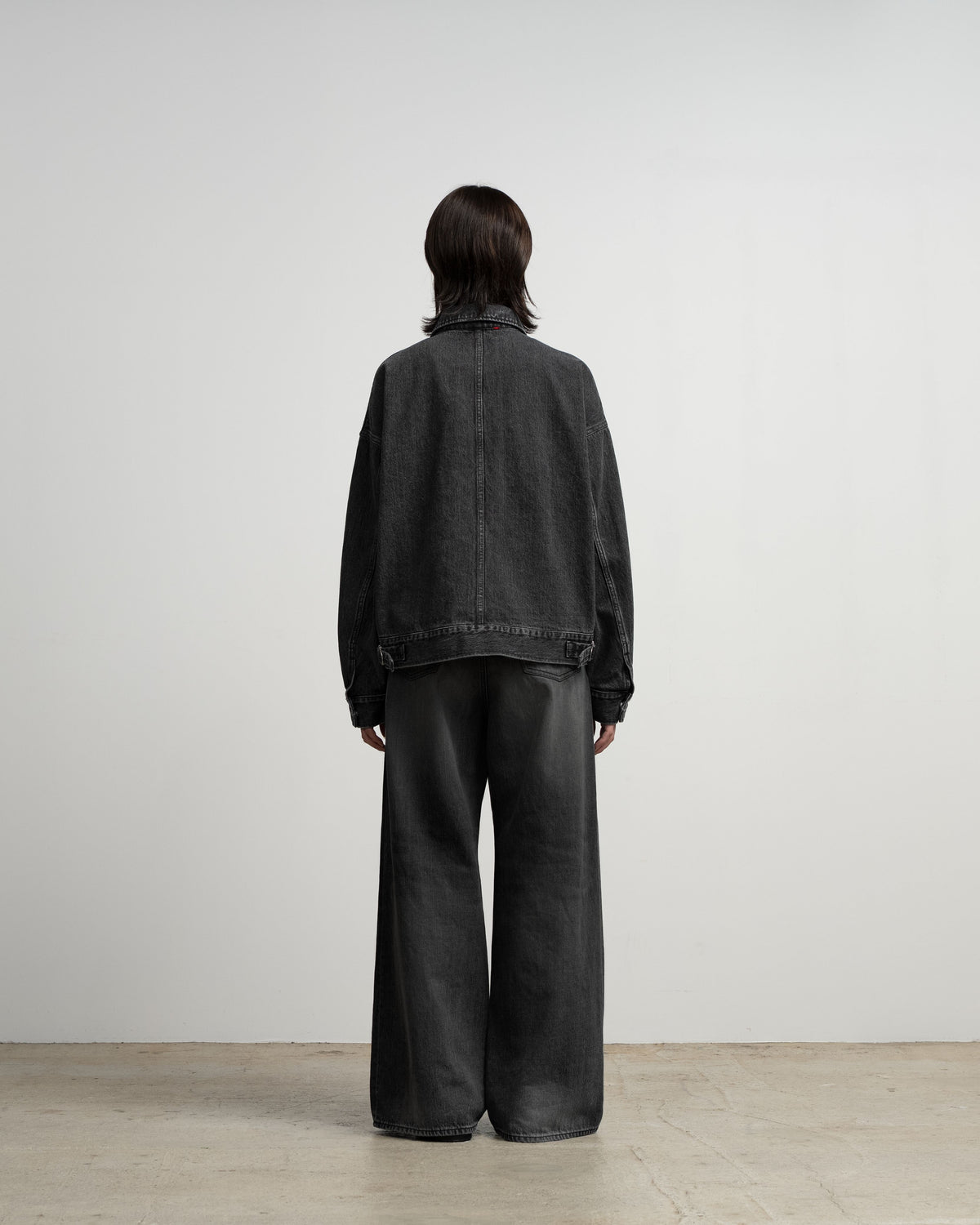 Selvage Denim Zip Jacket -LIGHT FADE-