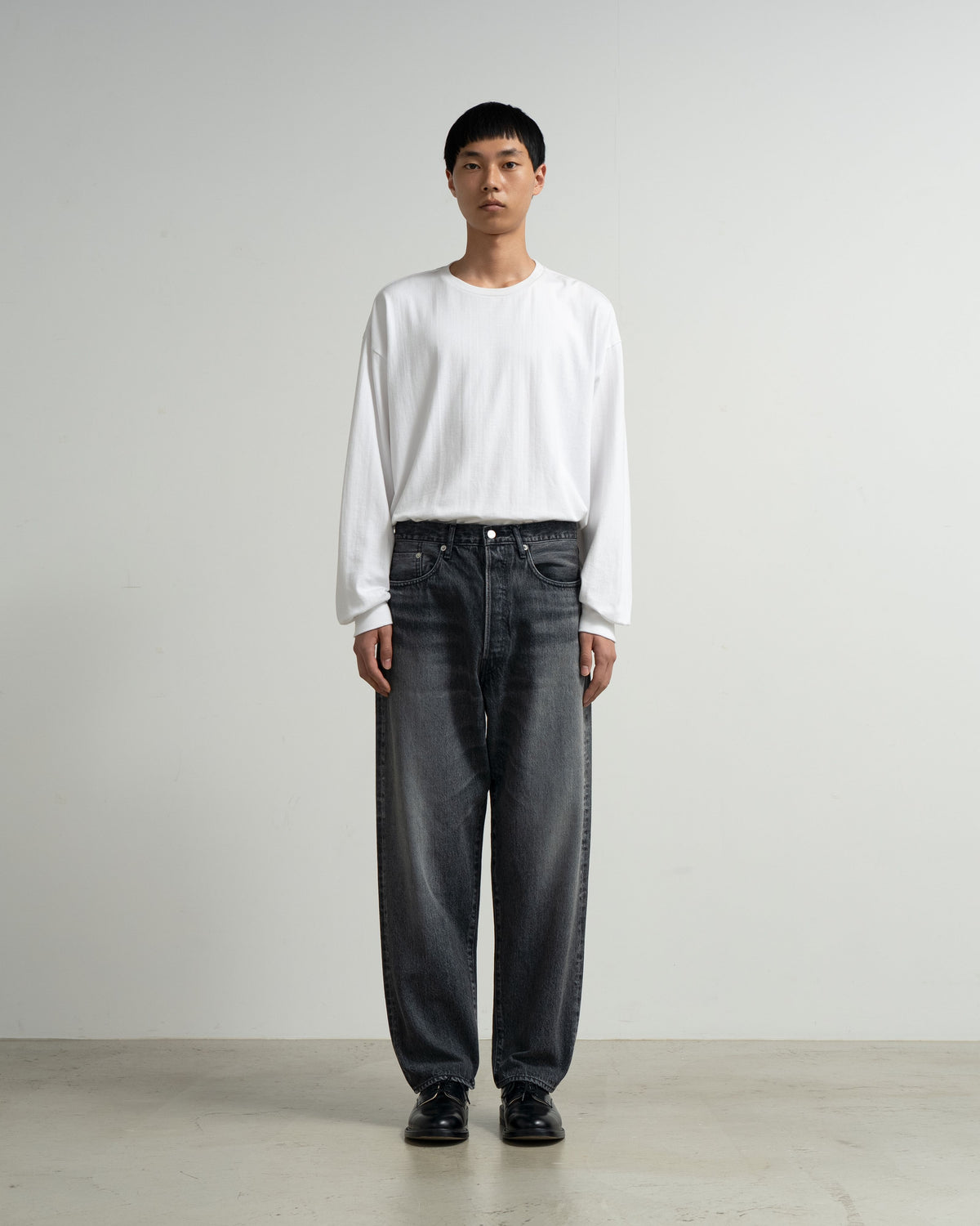 Selvage Denim Five Pocket Tapered Pants -LIGHT FADE-