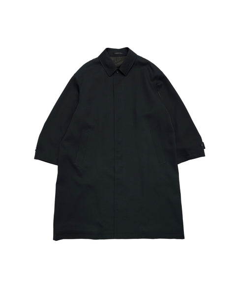 Scale Off Wool Balmacaan Coat ブラック2 Graphpaper MEN【9/19(土)発売】Scale Off Wool Balmacaan Coat