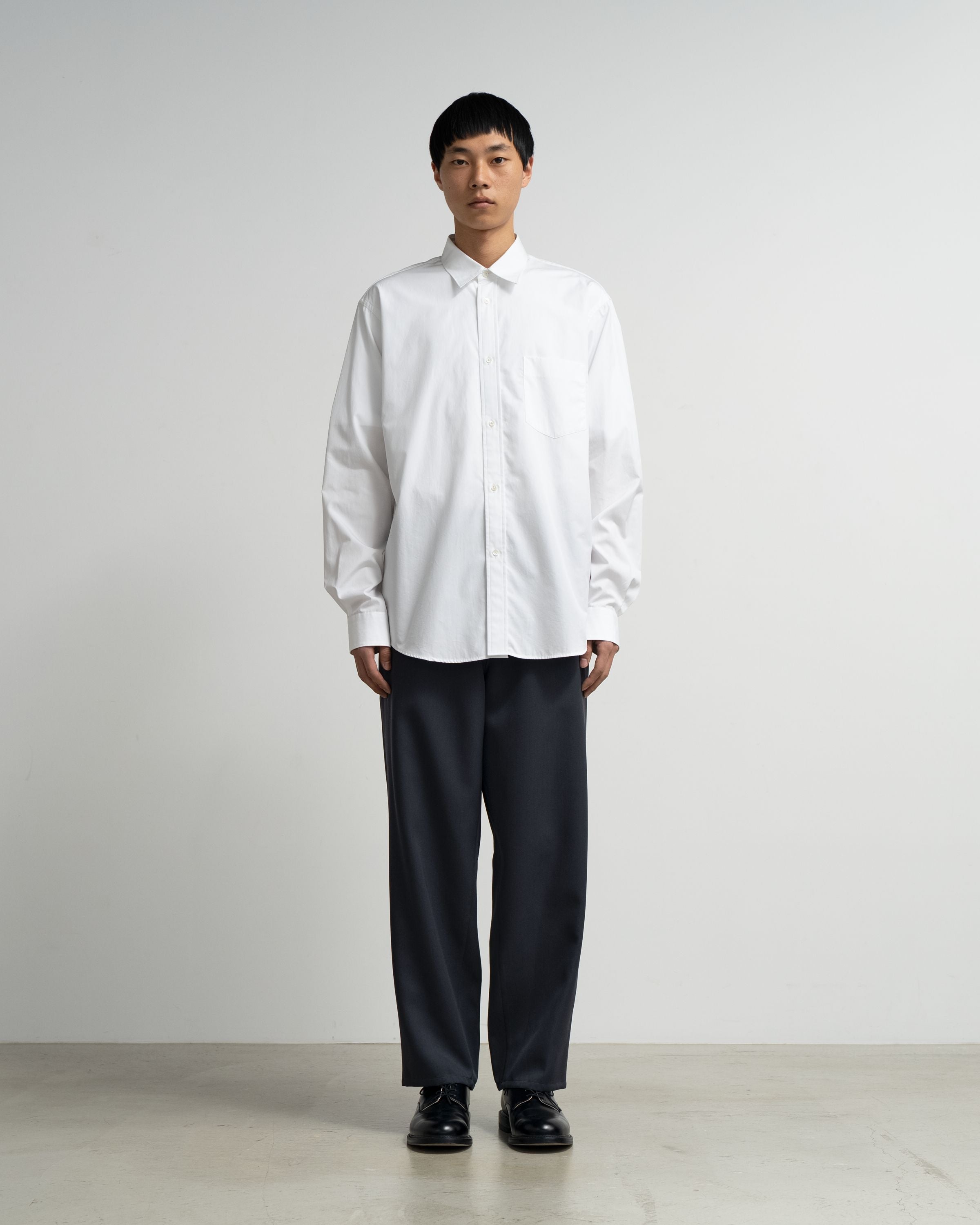 High Count Regular Collar Round Cut Shirt