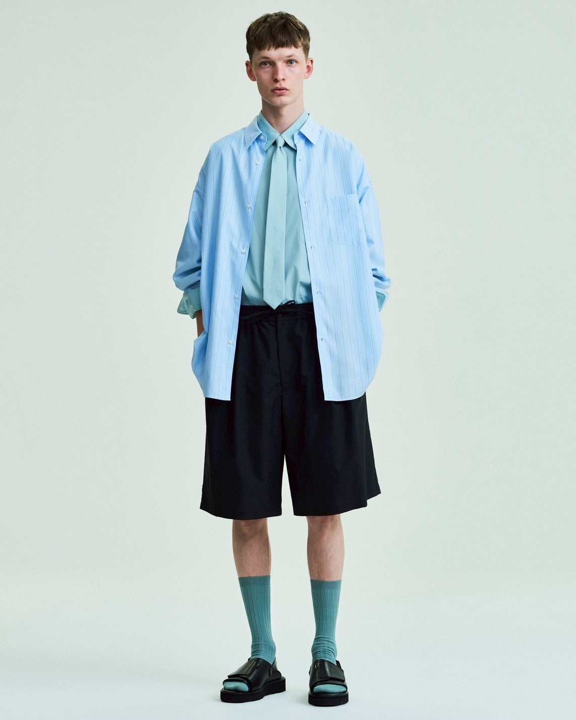 【6/6(土)発売】SIDOGRAS L/S Oversized Regular Collar Shirt