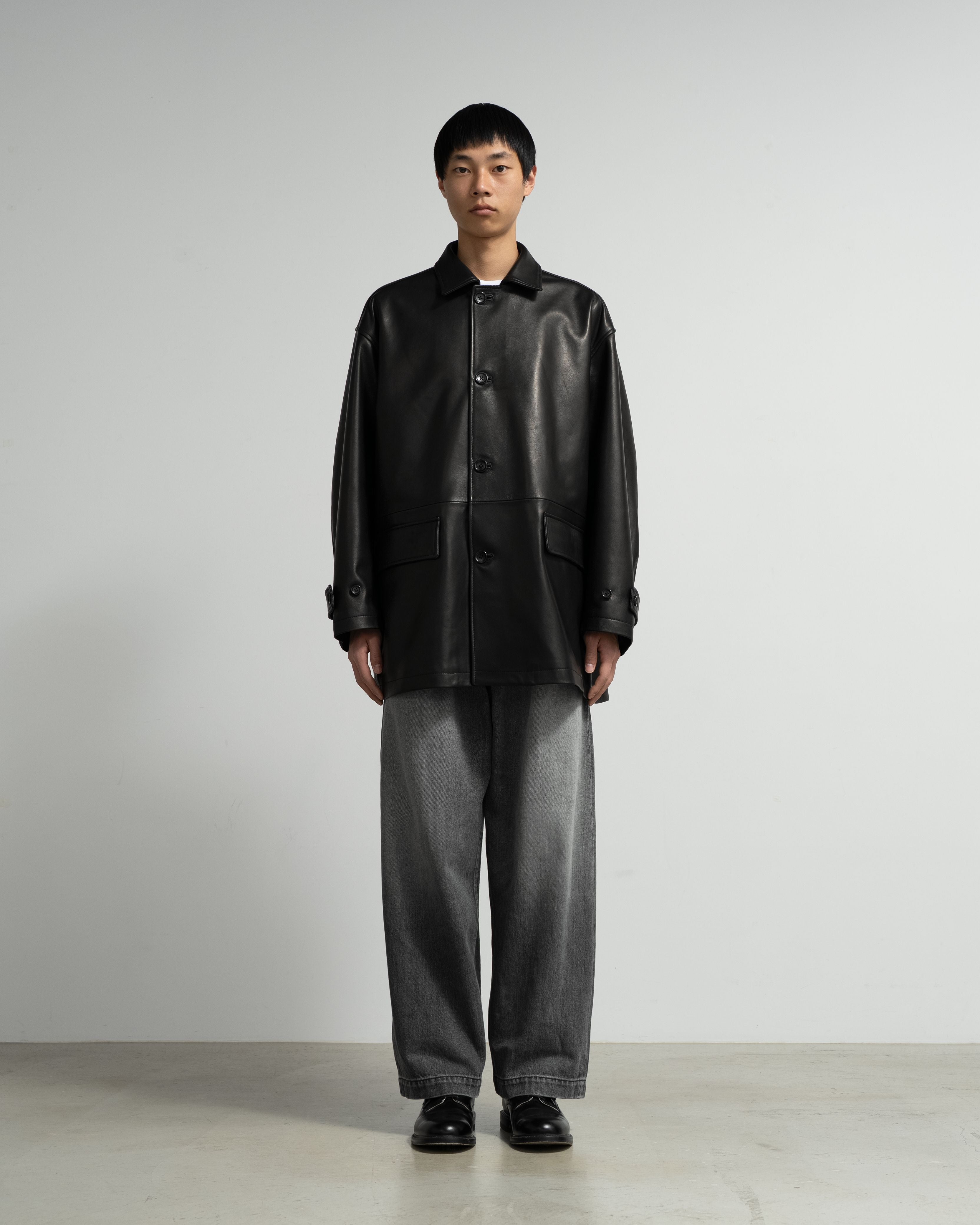 Lamb Leather Car Coat