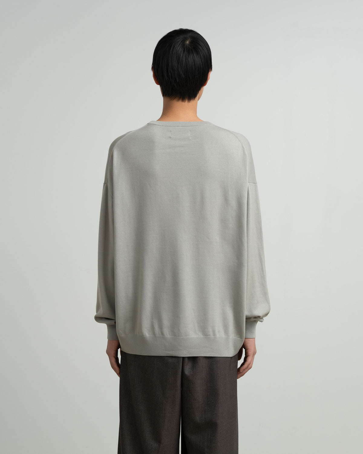 High Gauge L/S Oversized Crew Neck Knit